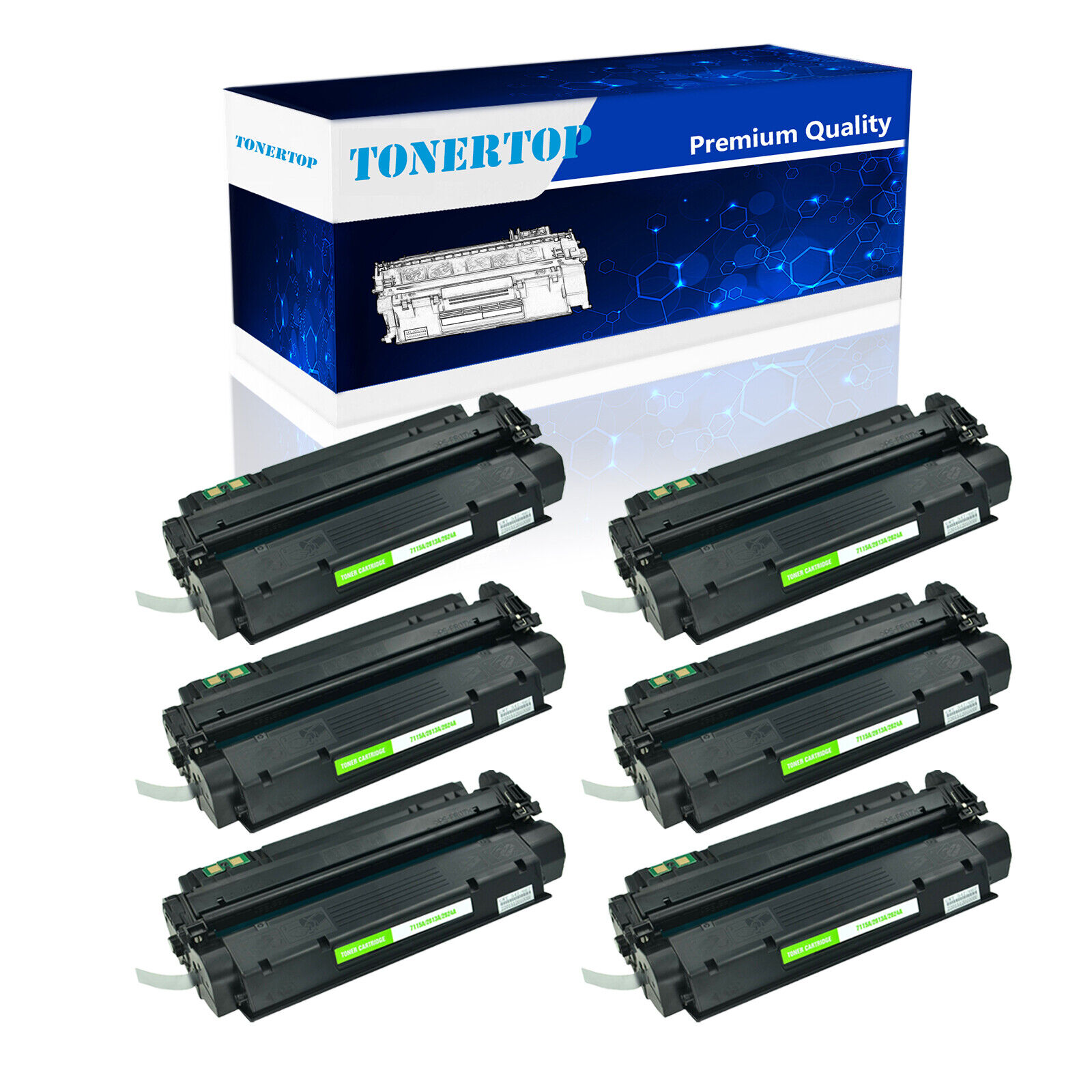 6PK C7115A 15A Toner Cartridge Fits for HP LaserJet 3320N 3330 3380 MFP Printer