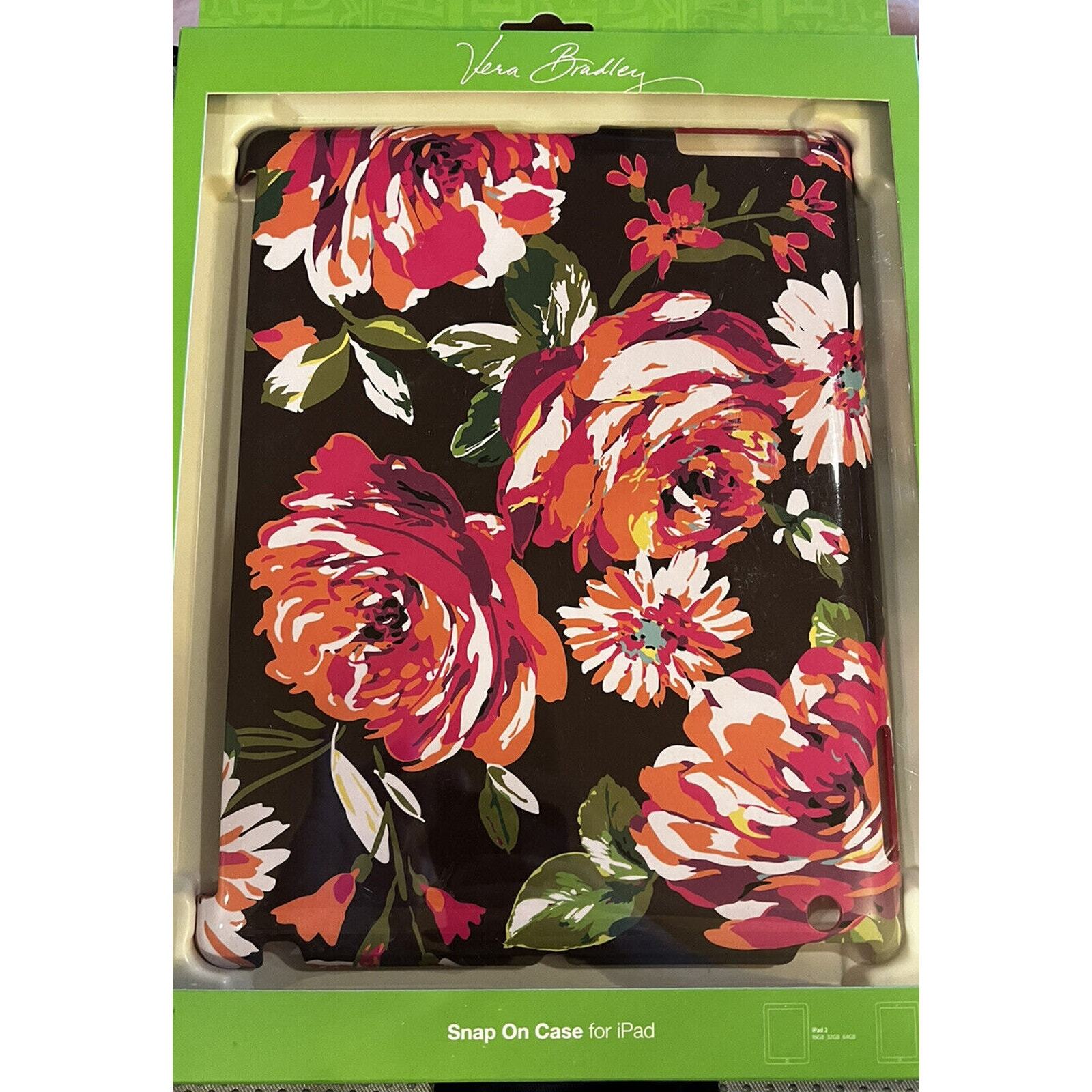 Vera Bradley Snap on Case Cover for iPad in English Rose- Popular New 