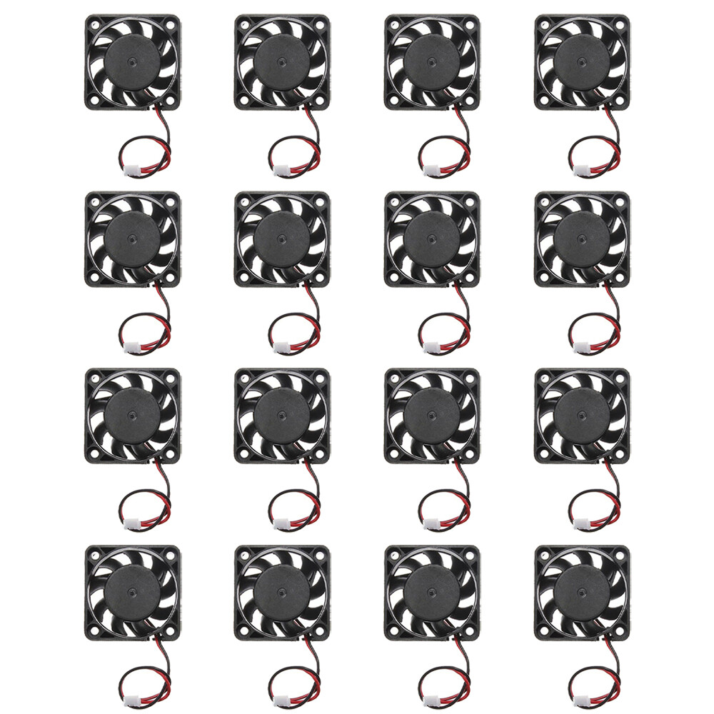 16Pcs 12V Mini Cooling Computer CPU Fan - Small 40x40x10mm DC Brushless 2-pin