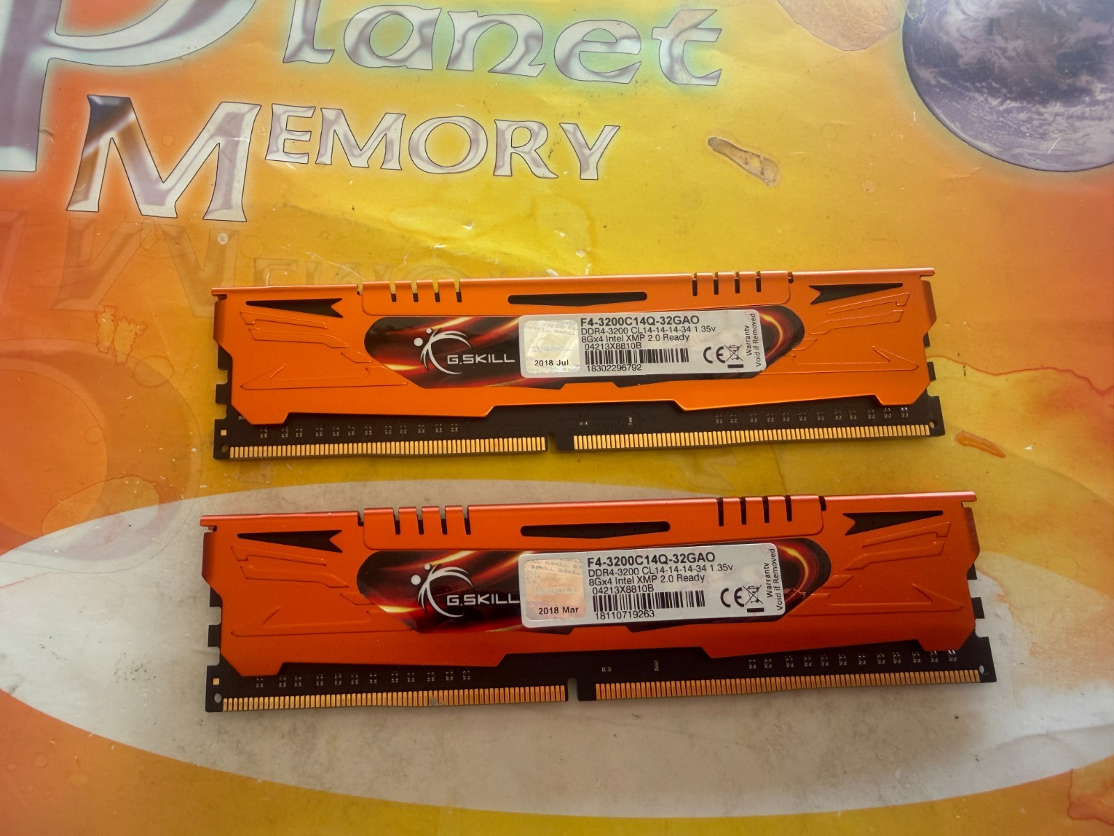 G.SKILL PC4-25600 16GB (2x8GB) DDR4 DESKTOP MEMORY 3200MHz F4-3200C14Q-32GAO