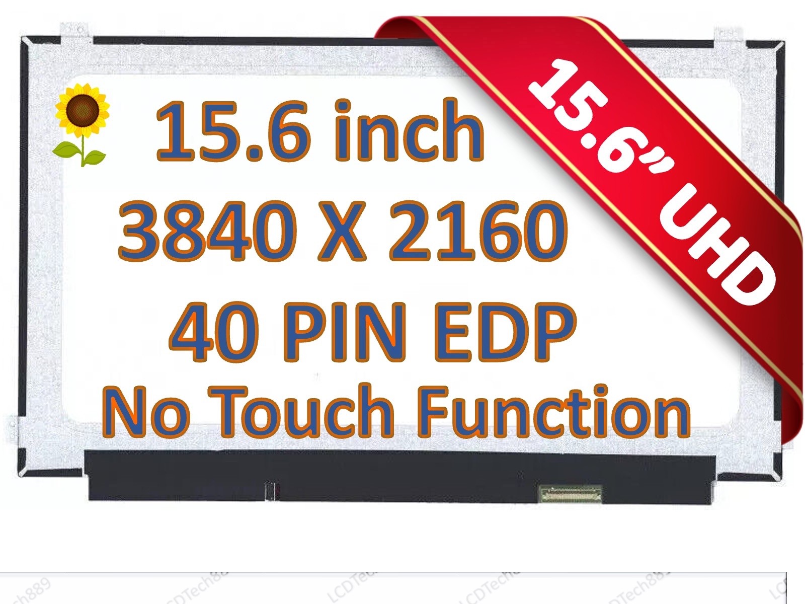 Lenovo FRU 00NY651 LED LCD REPLACEMENT Screen 15.6" UHD 4K Display Panel