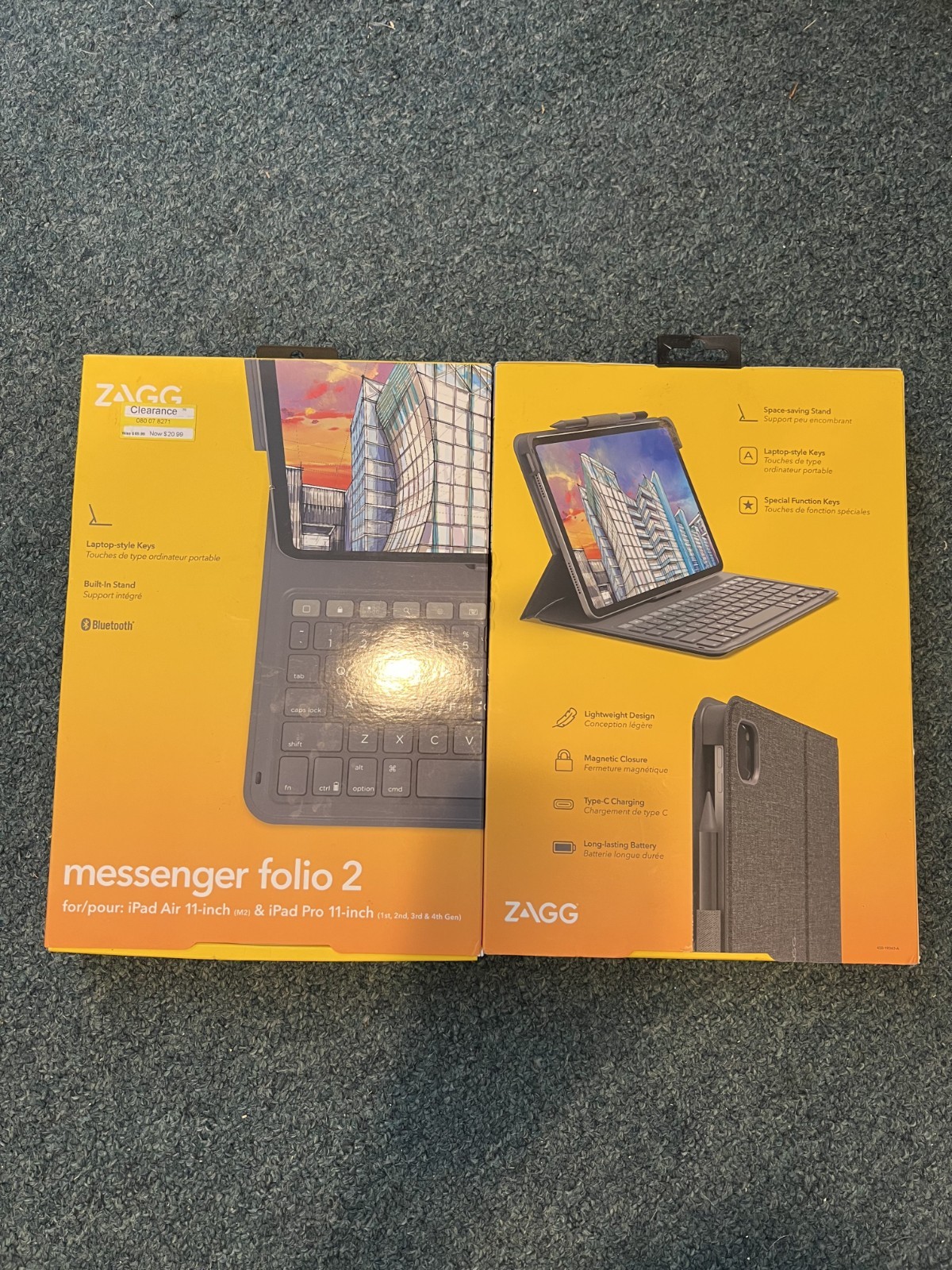 ZAGG Messenger Folio 2 Keyboard & Case for iPad Air 11" & iPad Pro 11"