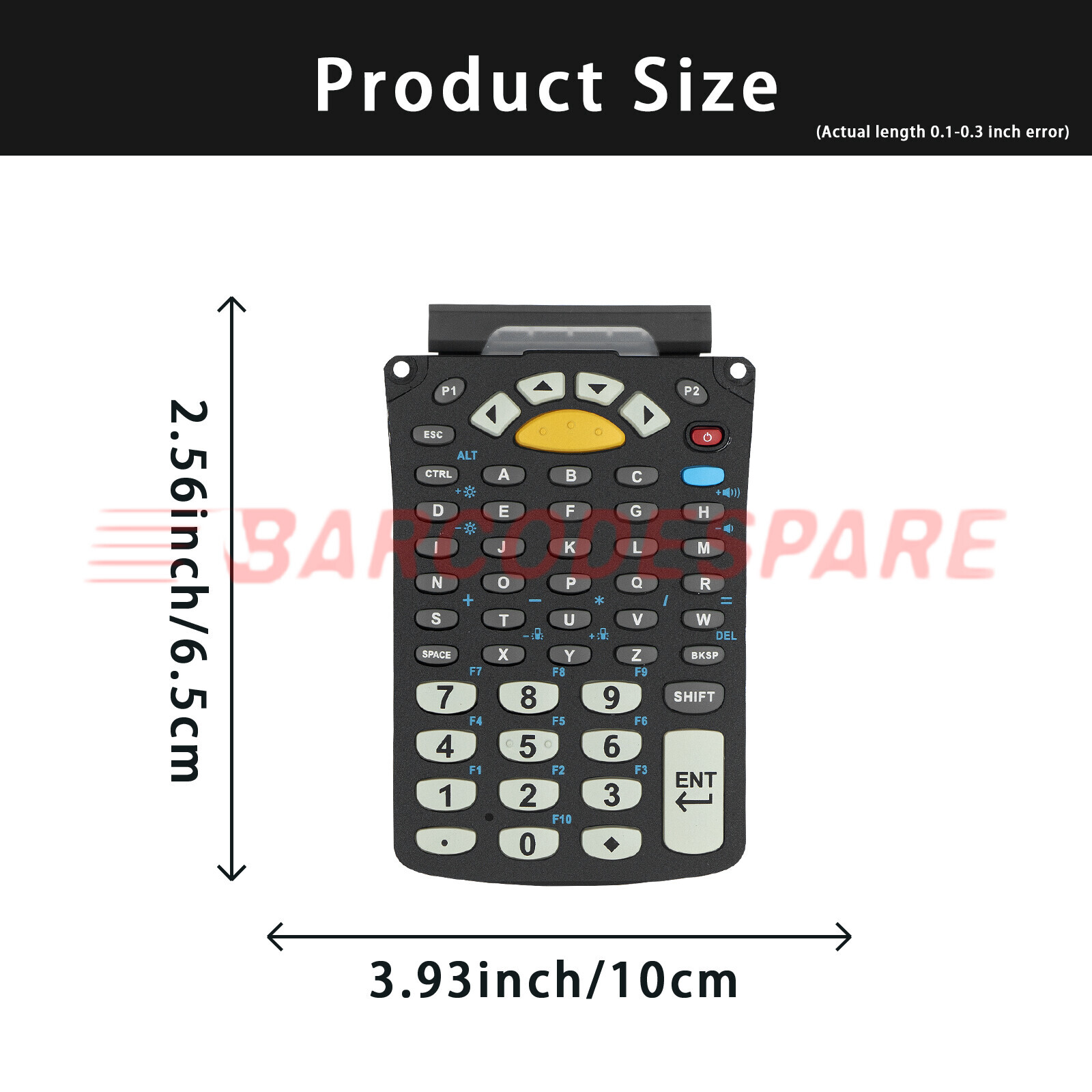 New 53-Keys Standard Keypad Replacement for Symbol MC9300, MC930B-G 18J17-SB