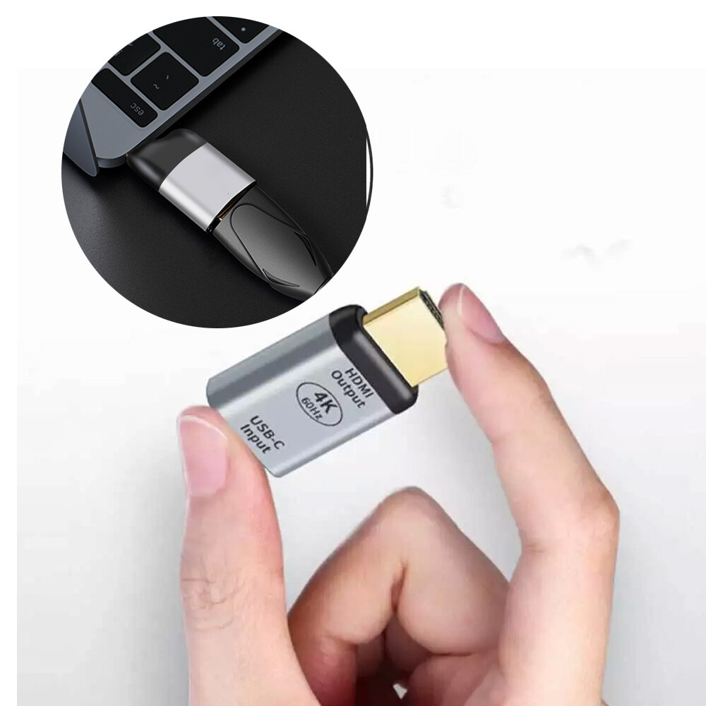 USB 3.1 Gen 2 Connect USB-C Type-C Female To HDTV 2.0 Male Adapter 4K 60HZ Video
