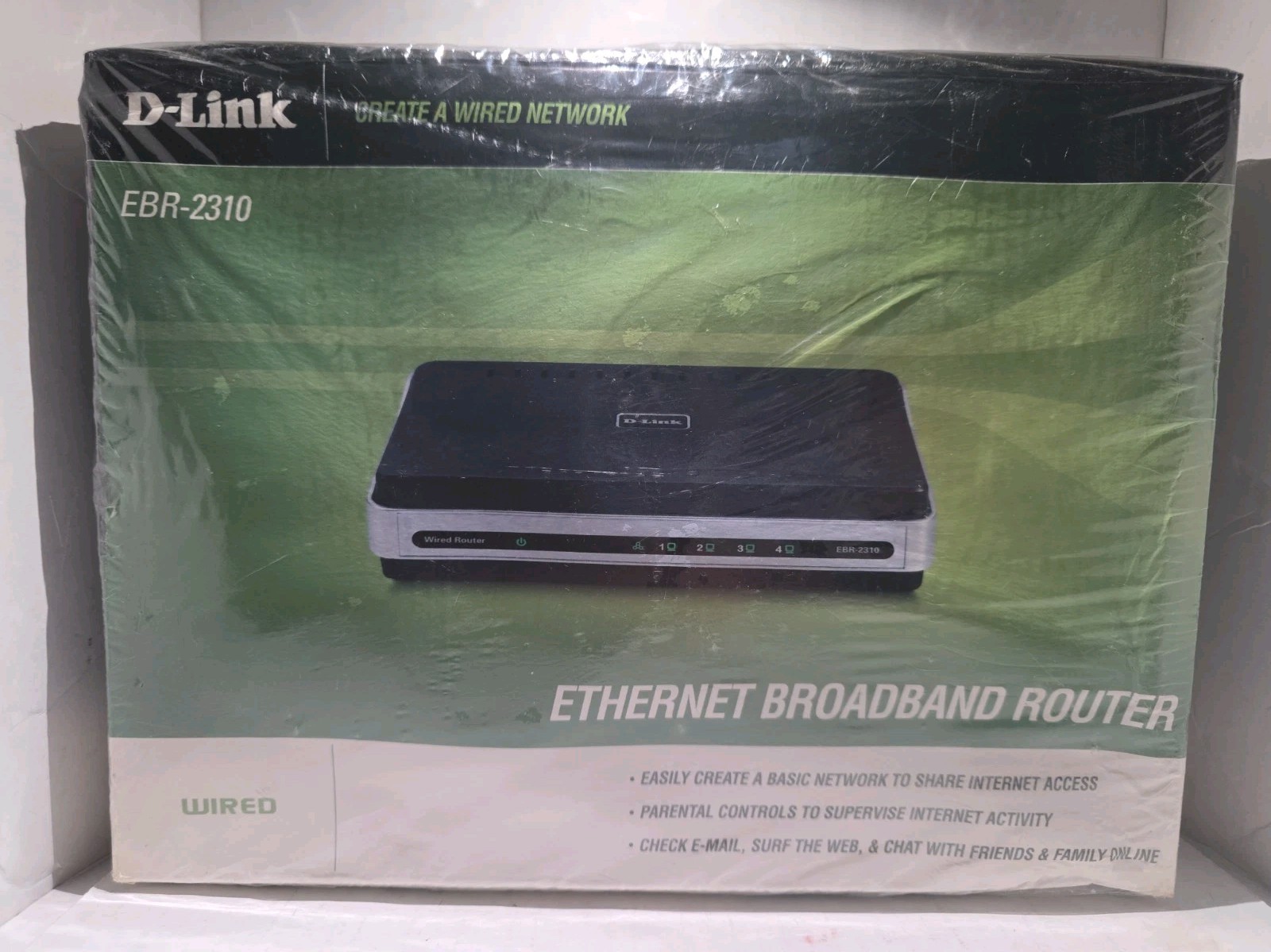 D-Link EBR-2310 4-Port 10/100 Wired Ethernet Broadband ROUTER Sealed NIB