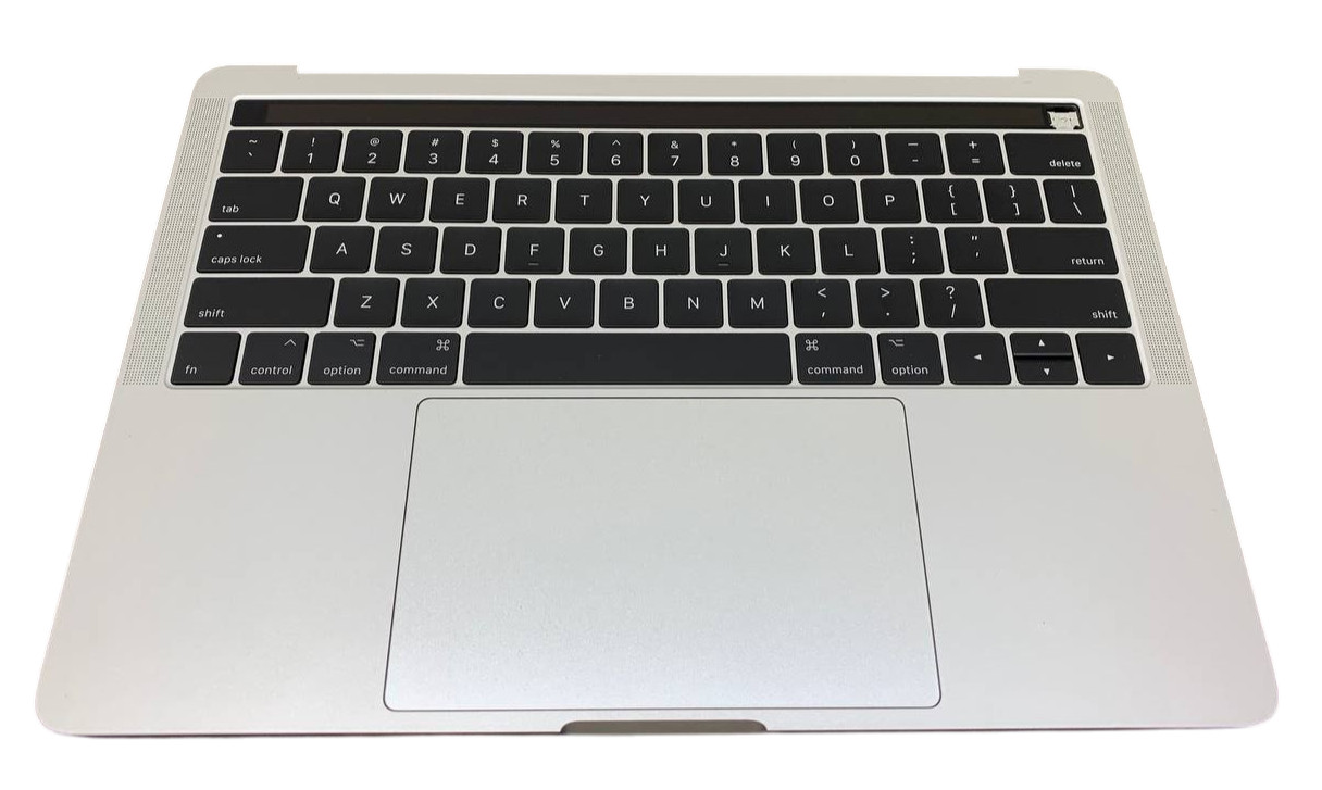 GRADE A Top Case Palmrest Keyboard + Battery MacBook Pro 2016 2017 A1706 -Silver