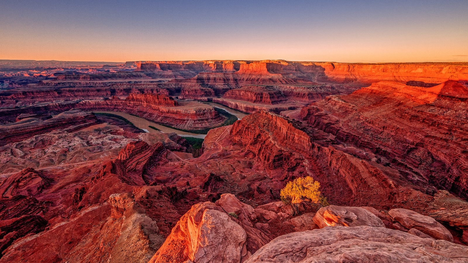 Landscape nature mountains rocks utah usa valley river Custom Gaming Mat Desk
