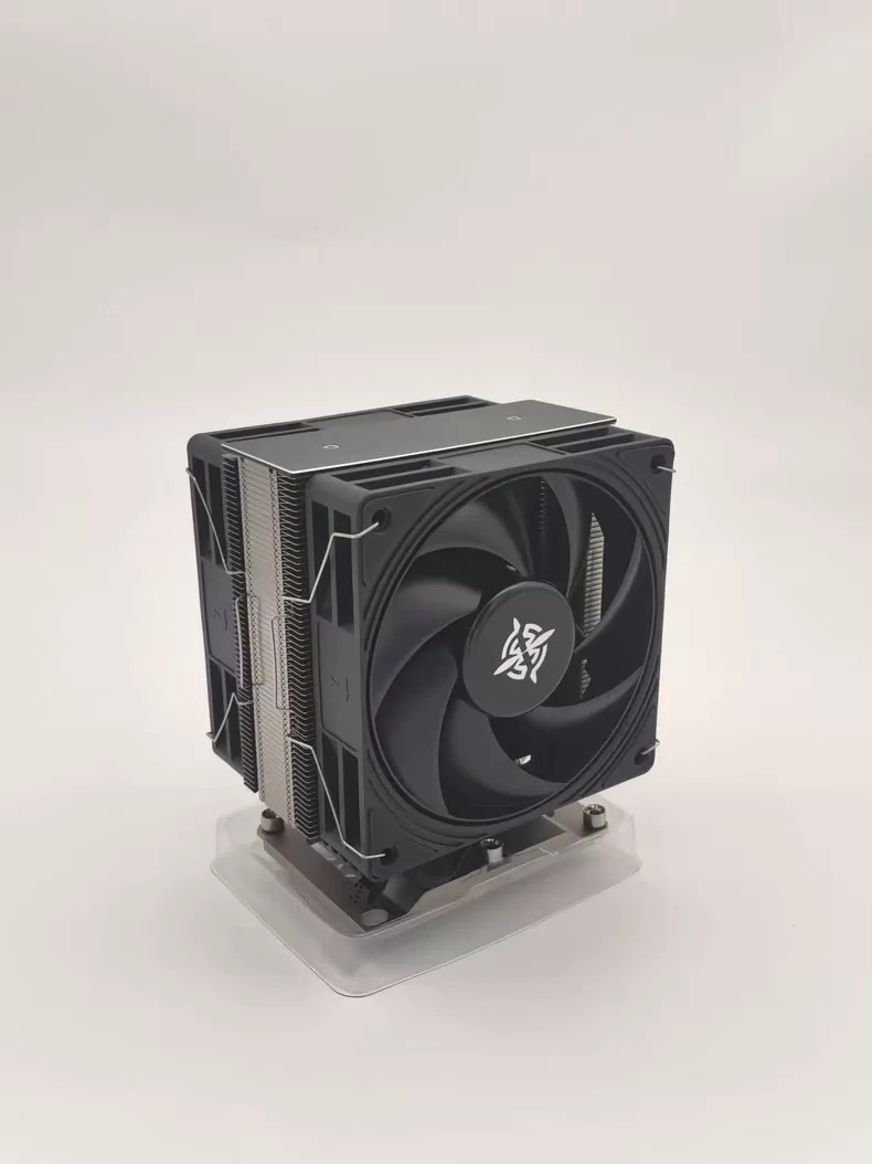 LGA3647 4U Rectangular CPU Cooler Dual Fan 6 Heatpipes Active Workstation New