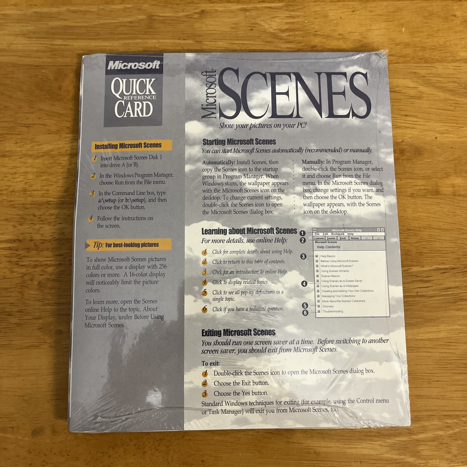 Microsoft Scenes - Impressionist Collection - Screen Saver - Vintage Rare SEALED
