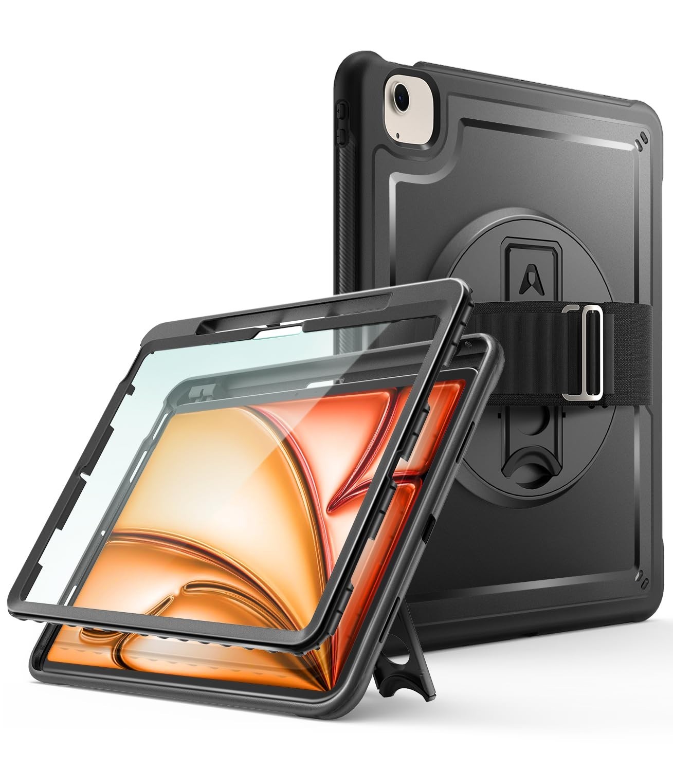 Ambison Case for iPad Air 13 inch 2024,Full-Body Protective Rugged iPad Air 13 i