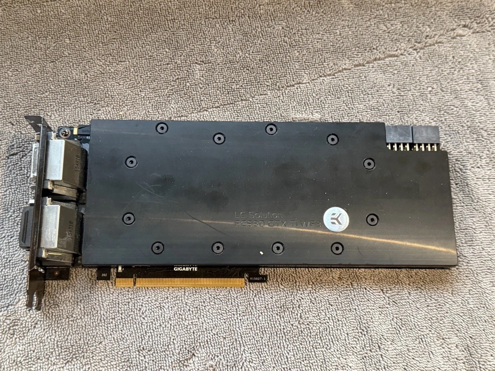 Gigabyte WindForce3 GTX970 GV-N970G1 GAMING- w/ EK-FC970 GPU Water Cooling Block