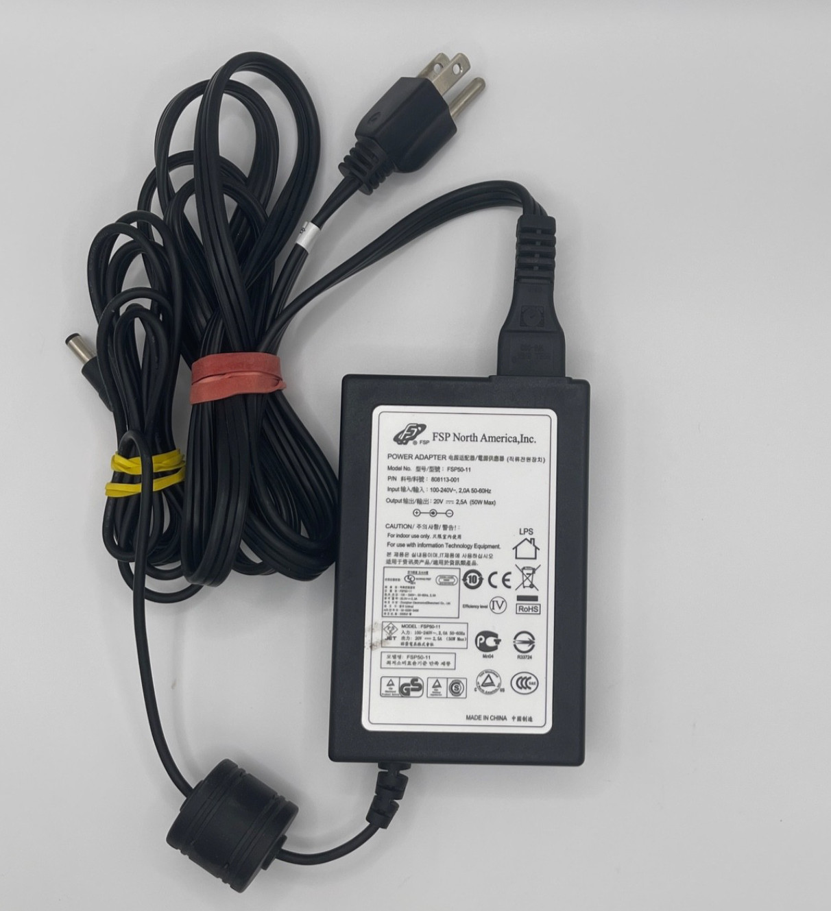 Original FSP FSP50-11 AC Adapter Power Supply 20V 2.5A 50W OEM w/PC