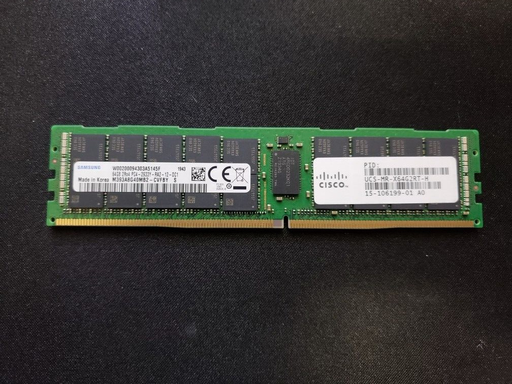 Samsung 64GB 2Rx4 DDR4 PC4 2933Y ECC Server Memory RAM M393A8G40MB2
