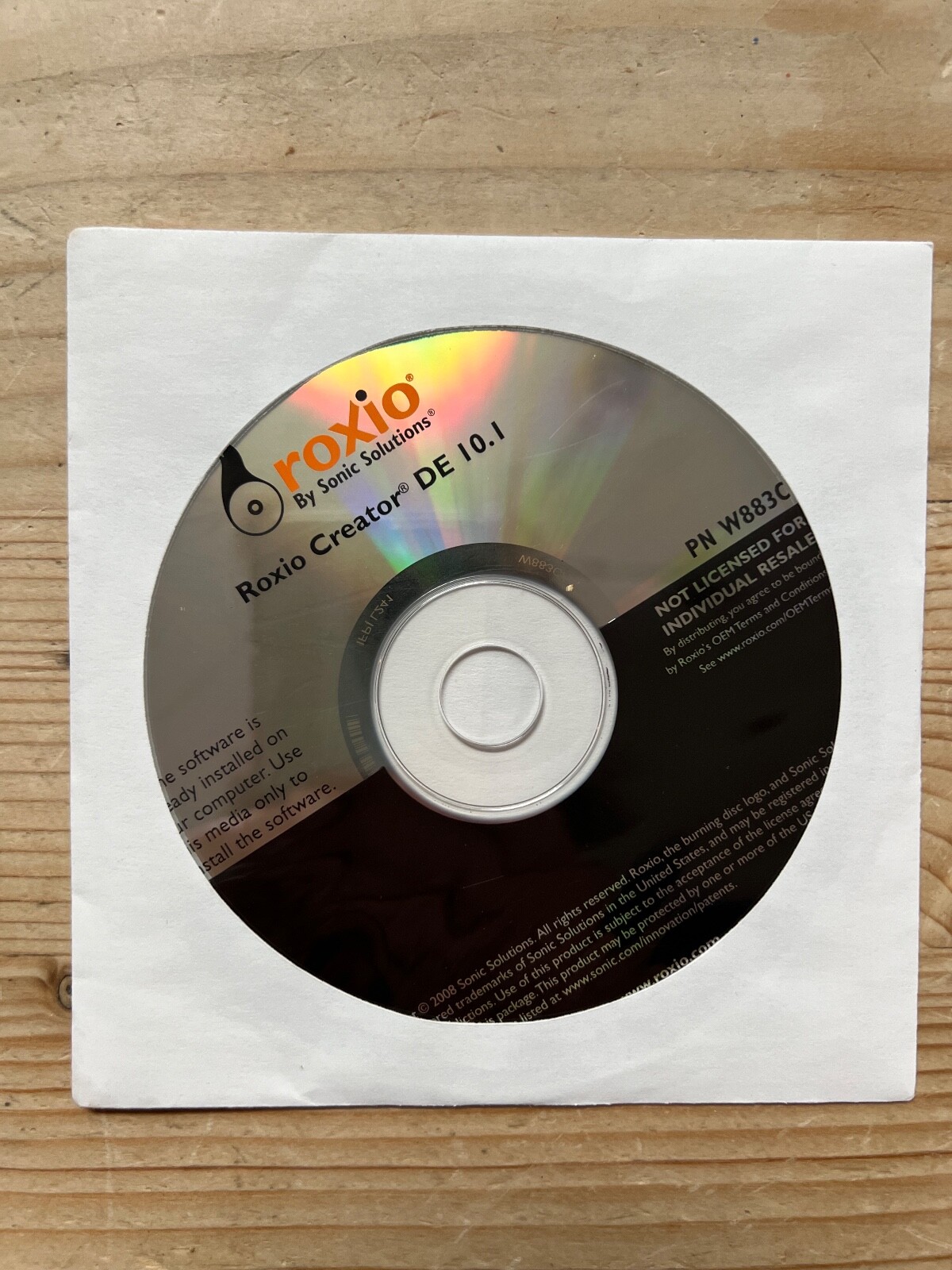 Roxio by Sonic Solutions 2008, Roxio Creator DE 10.1 and 10.2, unopened