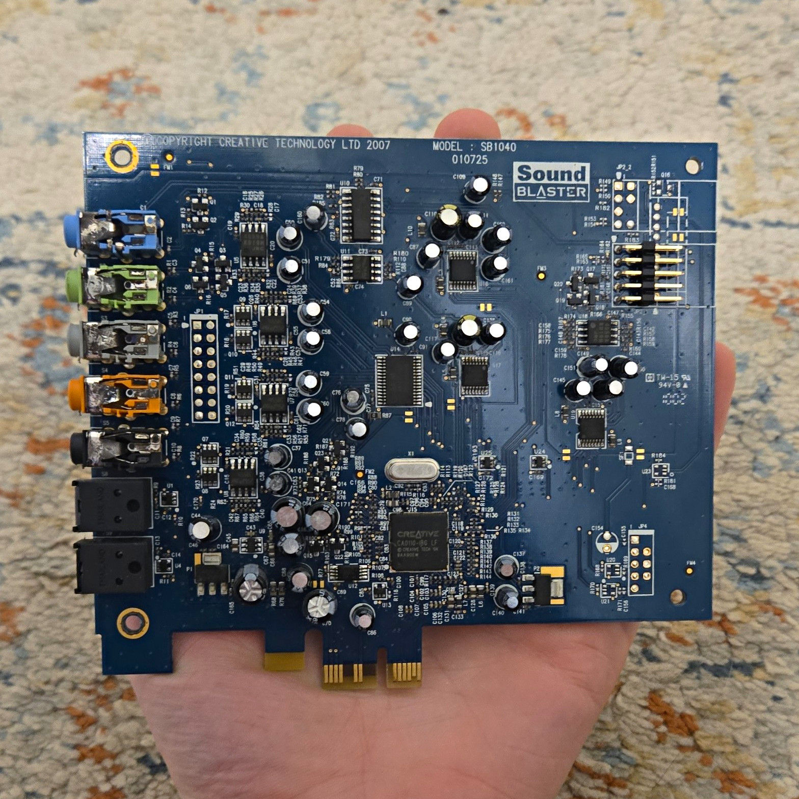 Creative Sound Blaster SB1040 PCIe x1 Internal 7.1 Sound Card Optical