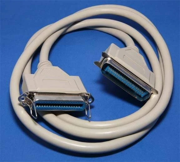 10FT Centronics 36-Pin Male to Female Parallel Extension Cable CN36 M/F Ext
