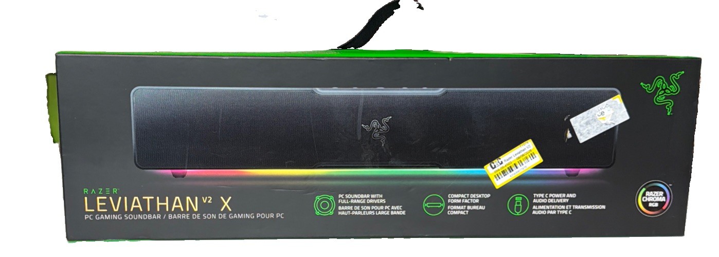 Razer Leviathan V2 X Bluetooth Gaming Speaker with RGB Lighting - BRAND NEW