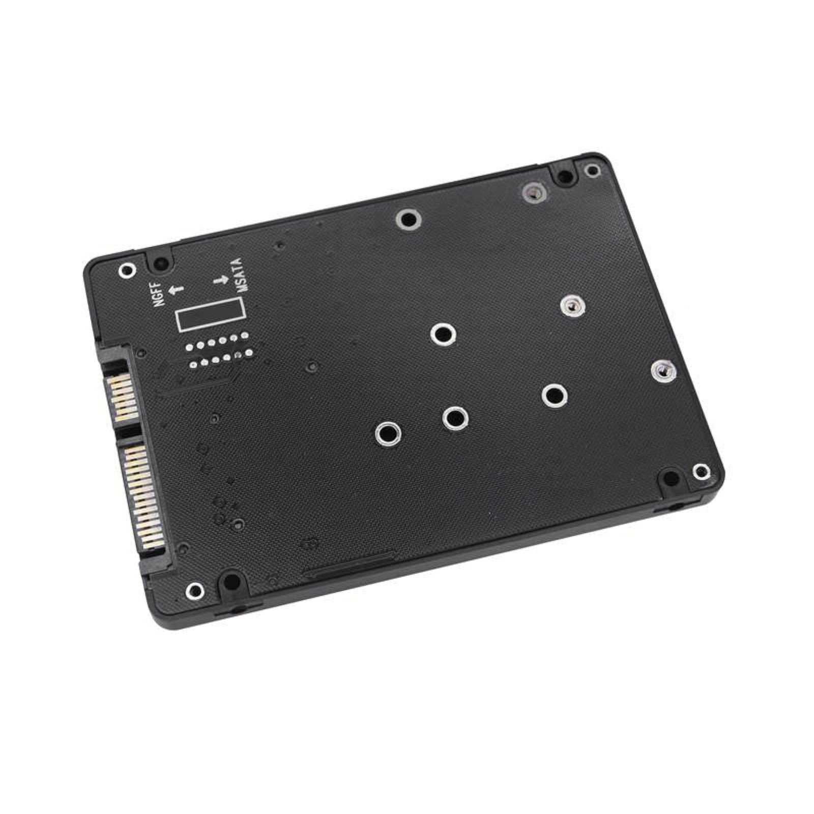 MSATA/M.2 NGFF to SATA III AdapterFit For SATA III, theoretical rate 6Gbps