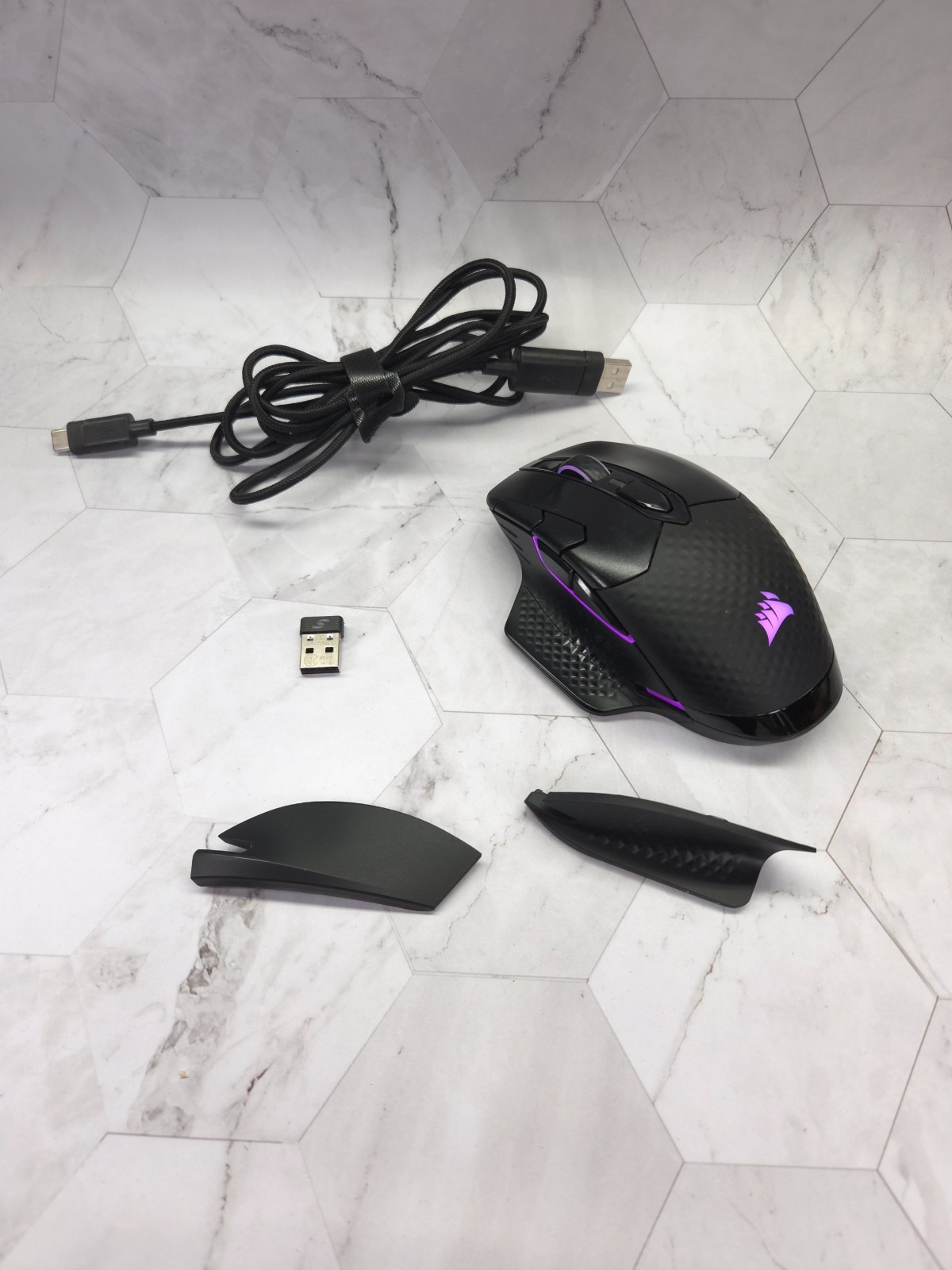Corsair Dark CORE Pro Gaming Mouse, Wireless/Wired, 18K DPI, RGB, Black