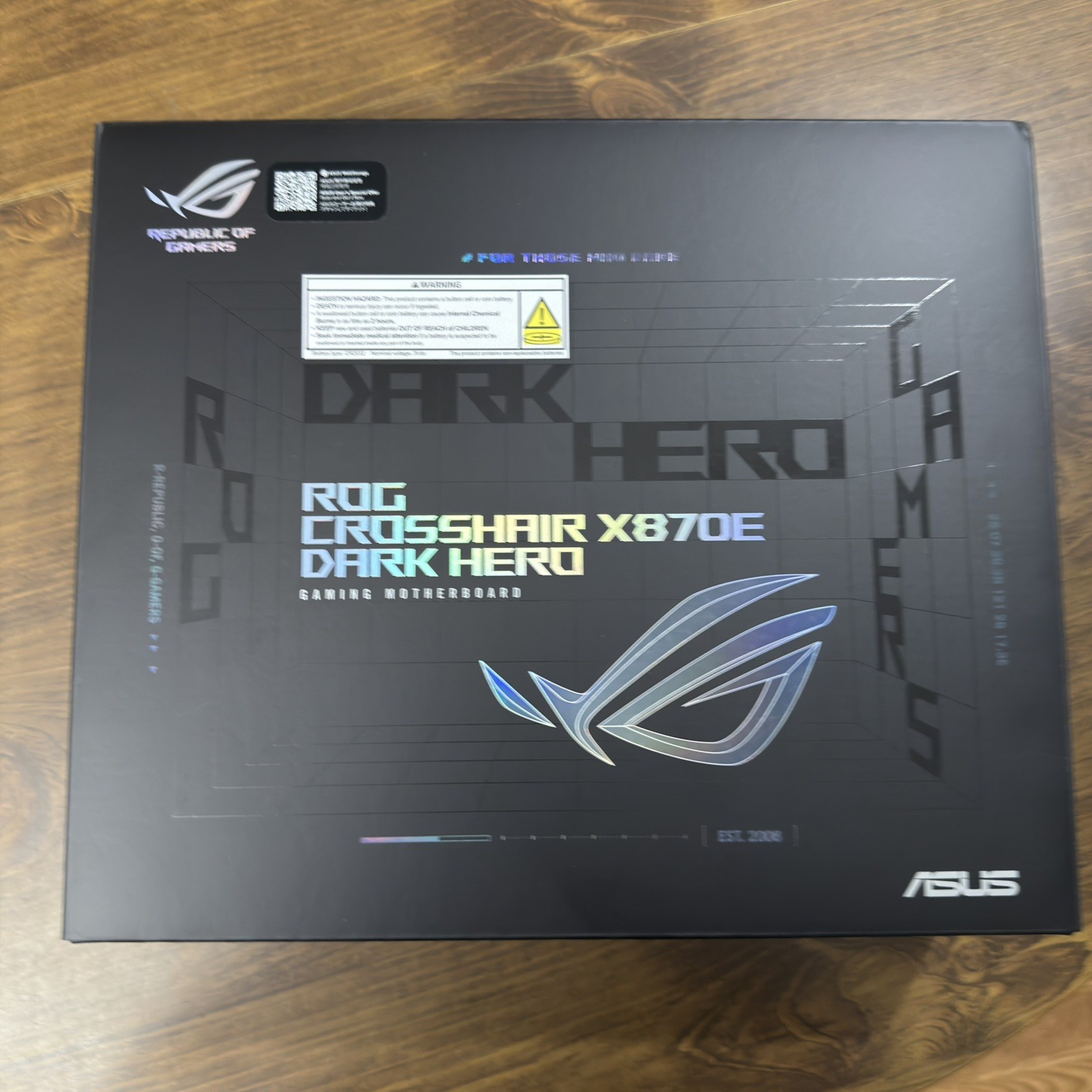 ASUS ROG Crosshair X870E Dark Hero AM5 ATX DDR5 WiFi 7 Gaming Motherboard