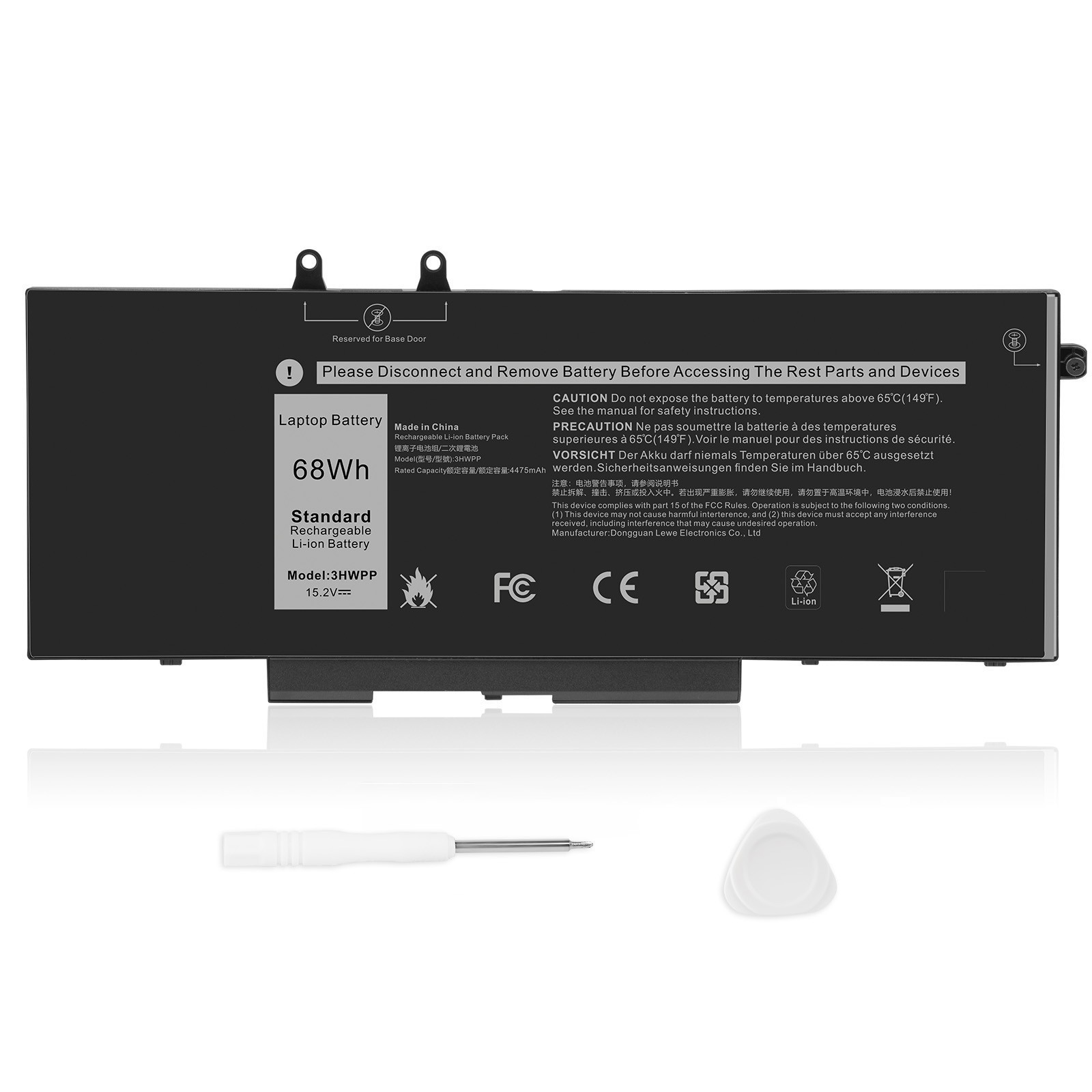 ✅4GVMP/3HWPP Battery For Dell Latitude 5401 5501 5411 5400 5500 5410 5510-2 Type