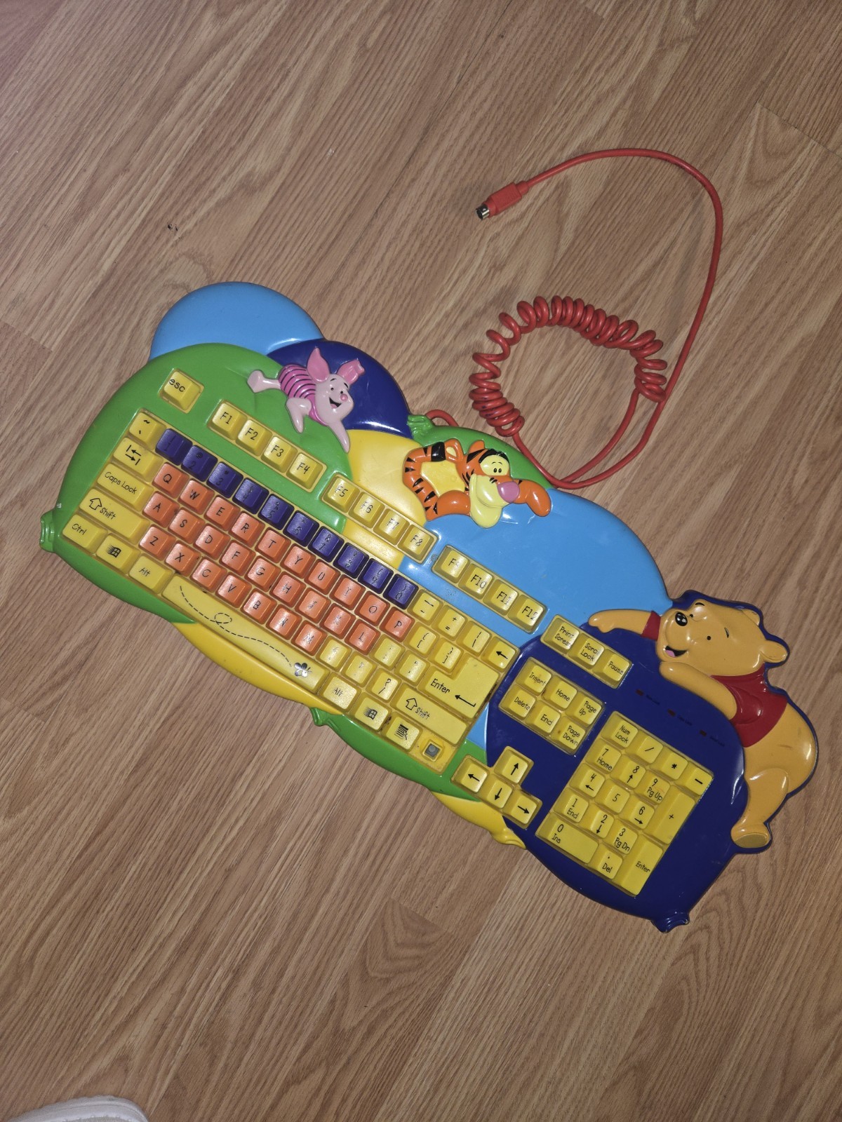 vintage Disney Winnie The Pooh Tigger Piglet Learning Microsoft Keyboard