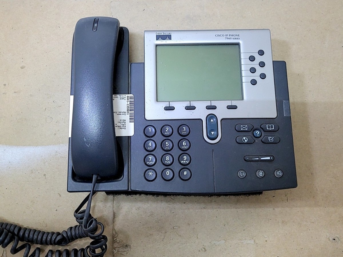 CISCO CP-7960G 68-2563-03 Business IP Phone POE SEE NOTES