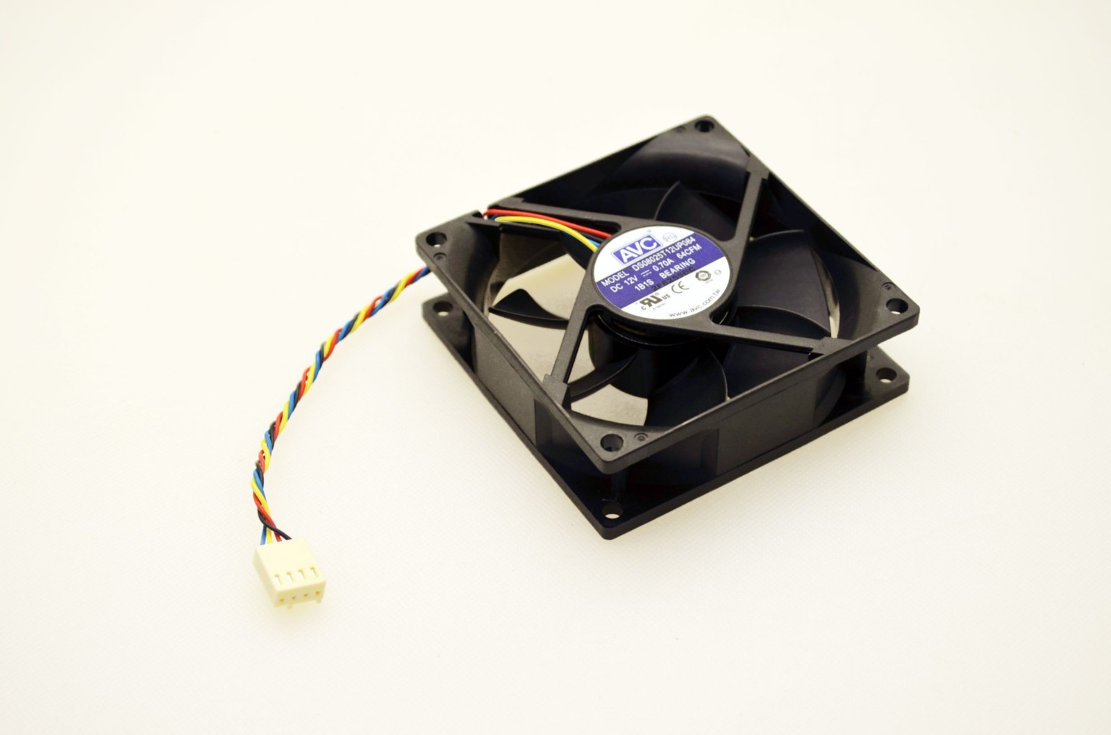 AVC DS08025T12U P084-P199 Fan DC12V 0.70A 80x25mm 4-Pin Connector