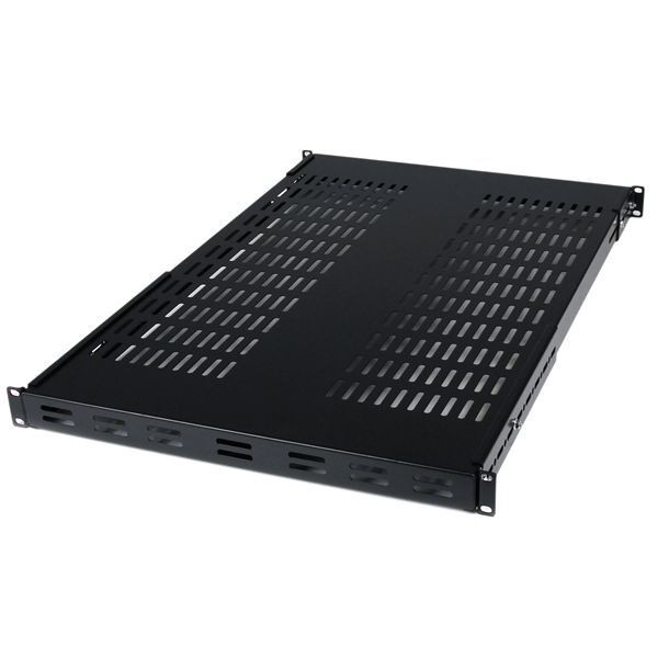StarTech ADJSHELF 1U Adjustable Mounting Depth Vented Rack Mount Shelf 175lbs