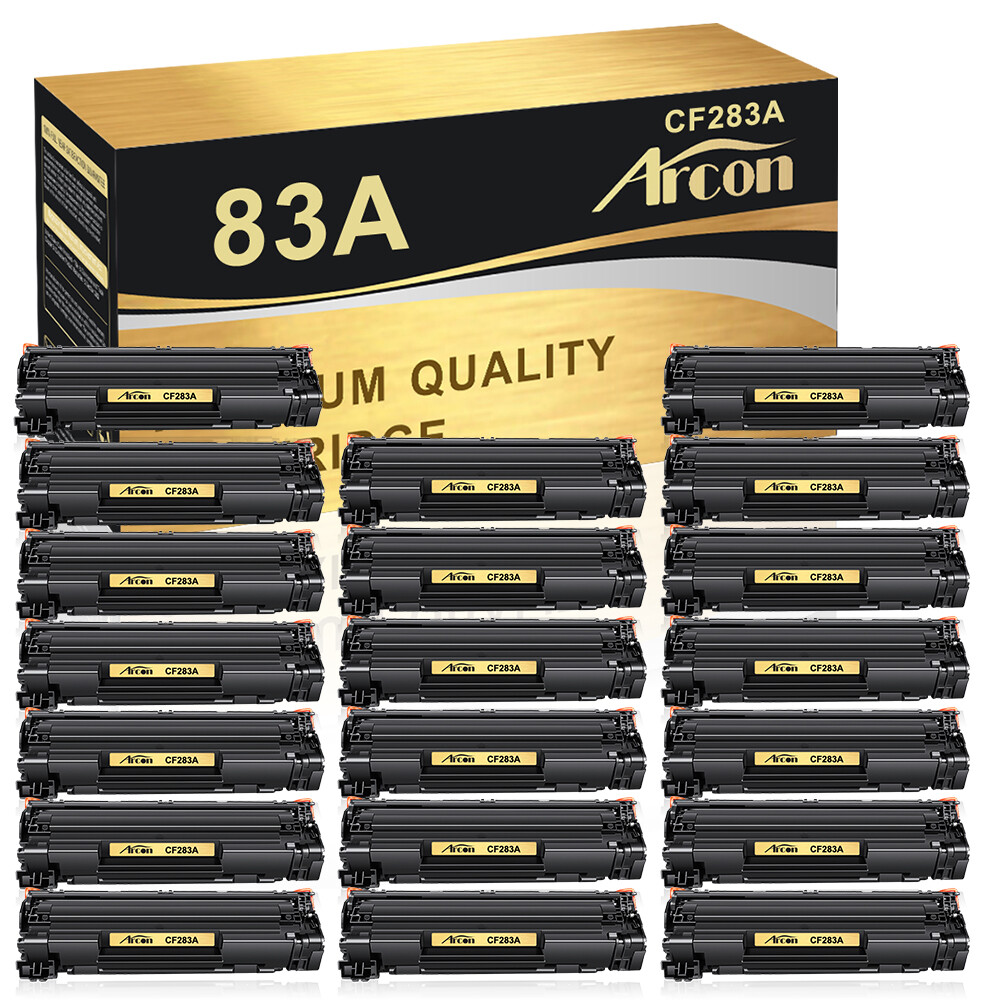 20 PK High Yield CF283A 83A Black Toner Cartridges for HP LaserJet M127fn M127fw