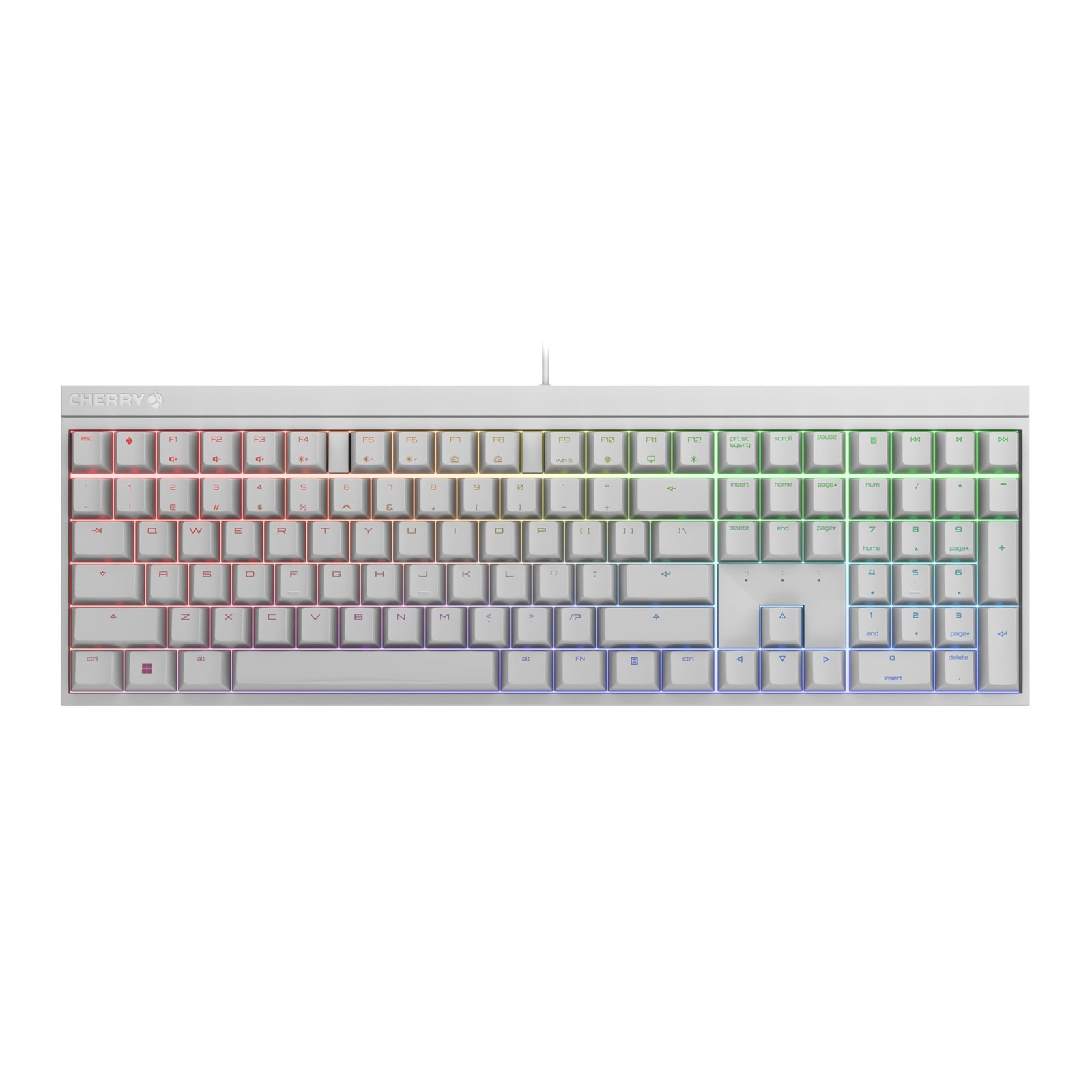 Cherry XTRFY MX 2.0S, Wired Mechanical Gaming Keyboard with RGB-Lighting, Des...