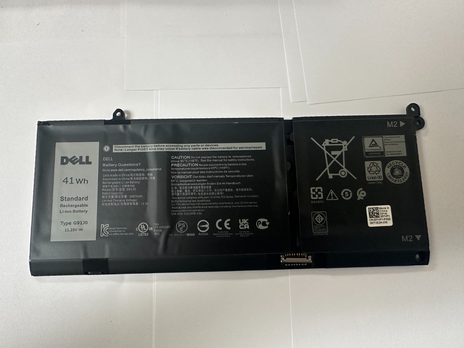 Genuine 41W G91J0 Battery Dell Latitude 3320 3420 3520 Inspiron 15 3515 3511