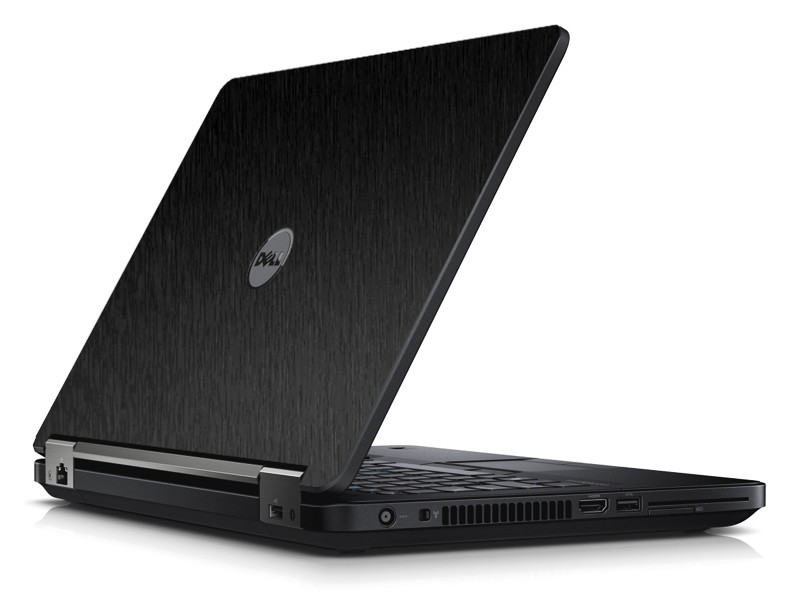 BLACK BRUSHED TEXTURED Vinyl Lid Skin Cover fits Dell Latitude E5440 Laptop