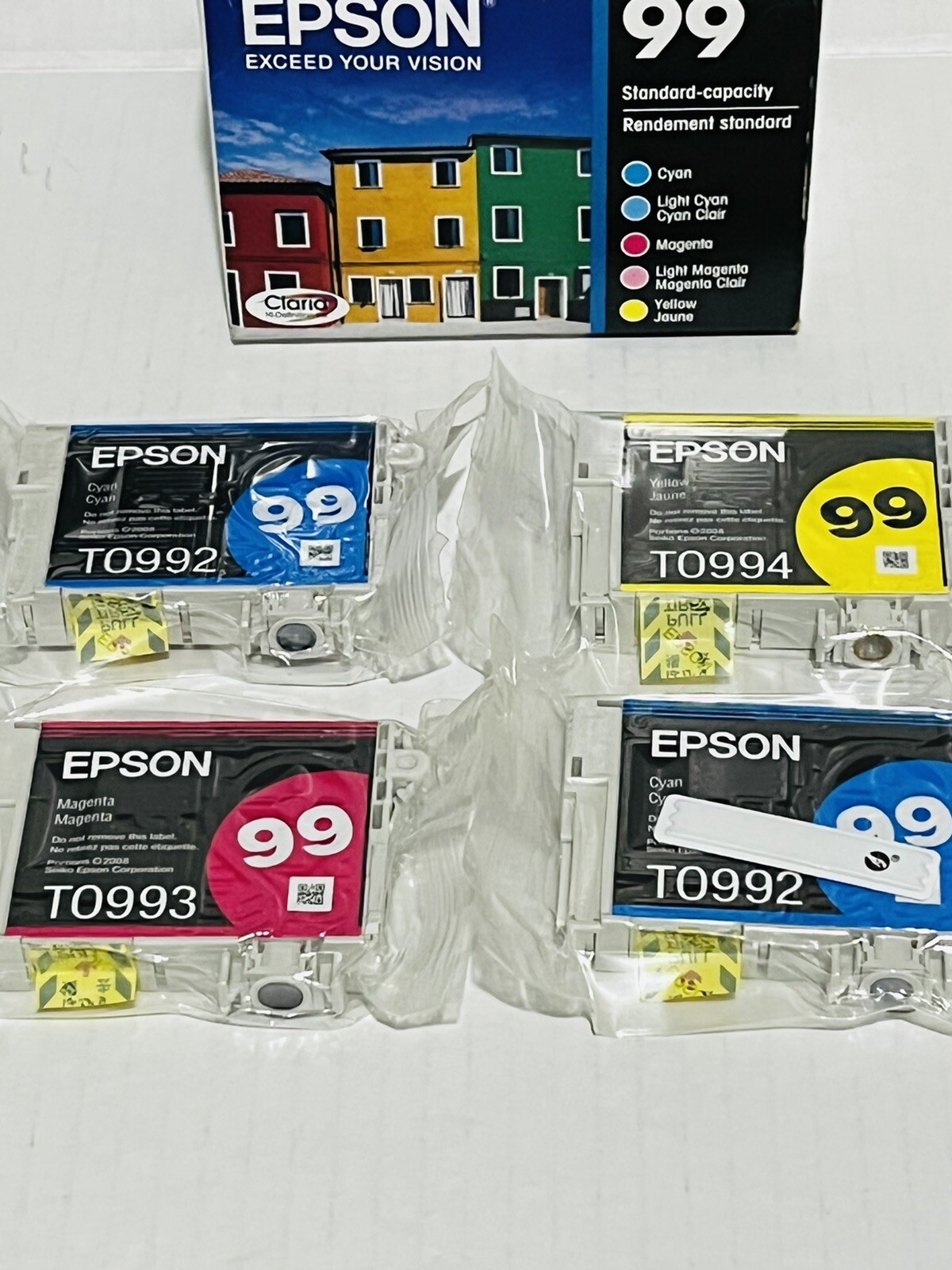 Epson 99 Claria Multicolor Ink Cartridges Pack Read* NEW⭐️