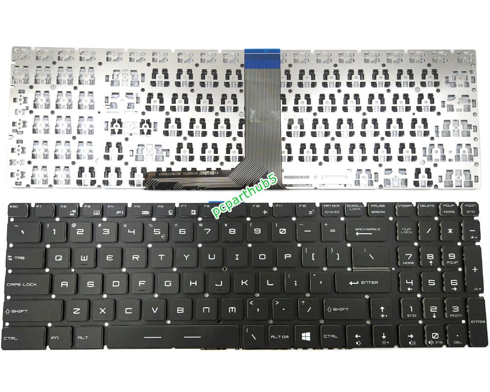 New MSI Steelseries GL62 GL72 MS-1796 MS-16J5 Keyboard US No Backlit & Frame