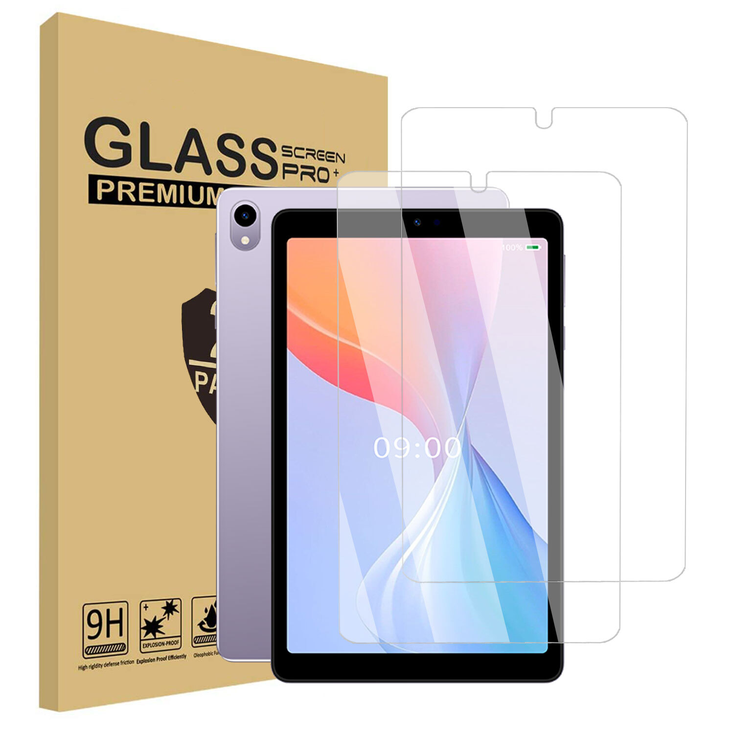2 Pack For 2024 Onn Surf 7" / Onn 7 inch Tablet Screen Protector Tempered Glass