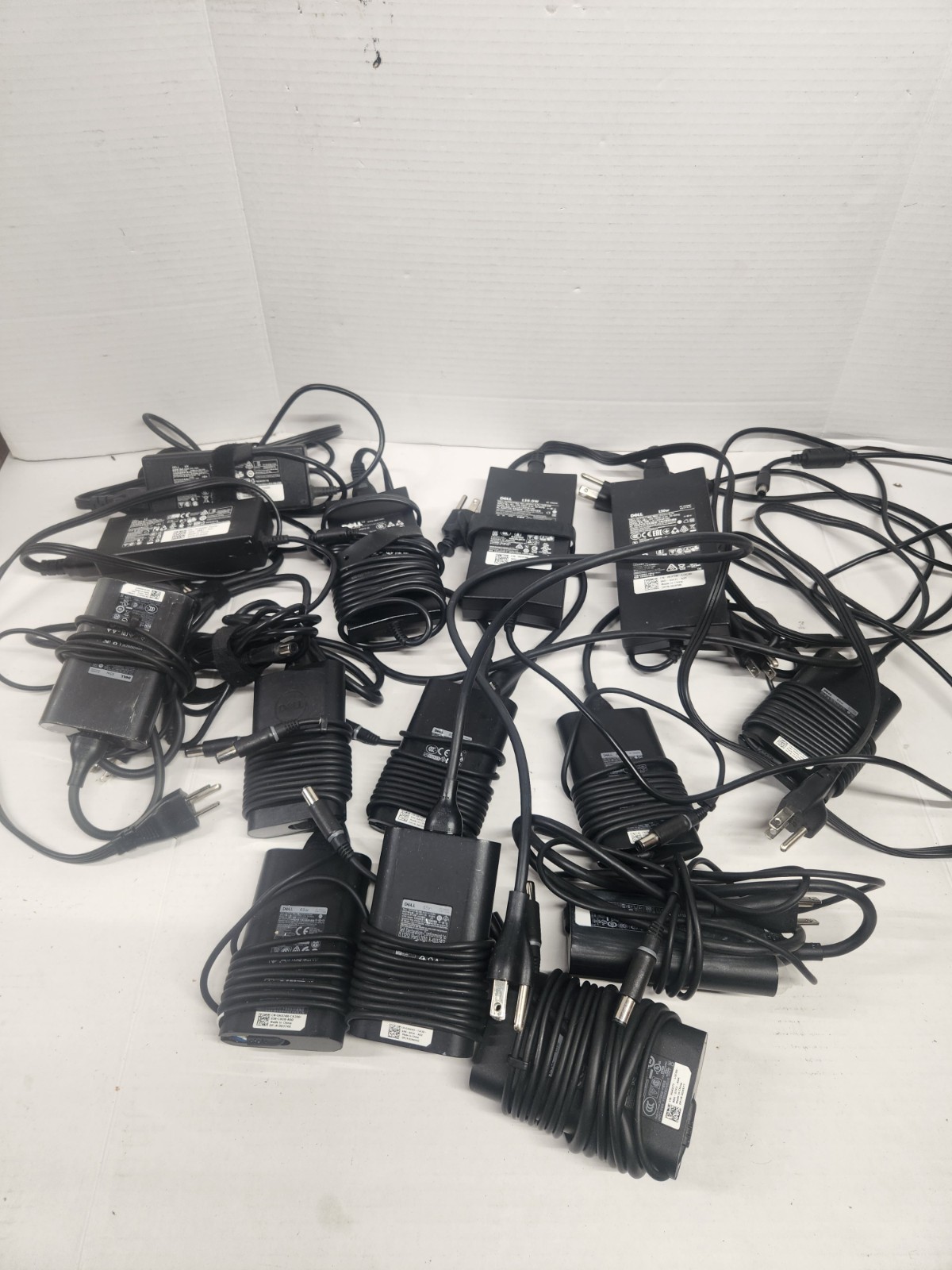 Lot of 14 - Mixed Dell 65W & 130w Barrel AC Charger Laptop Power Adapter Models