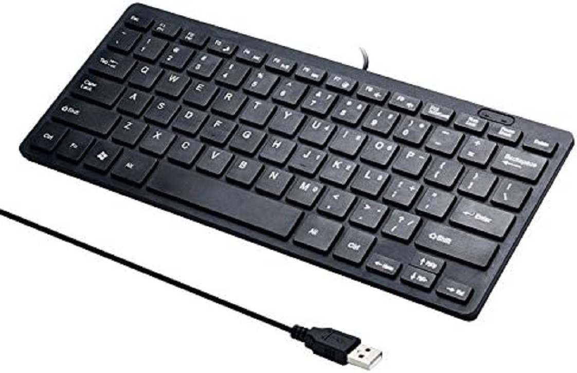 I Focus Mini 78 Keys Wired Keyboard - with Cover Computer keypad for Laptop MAC