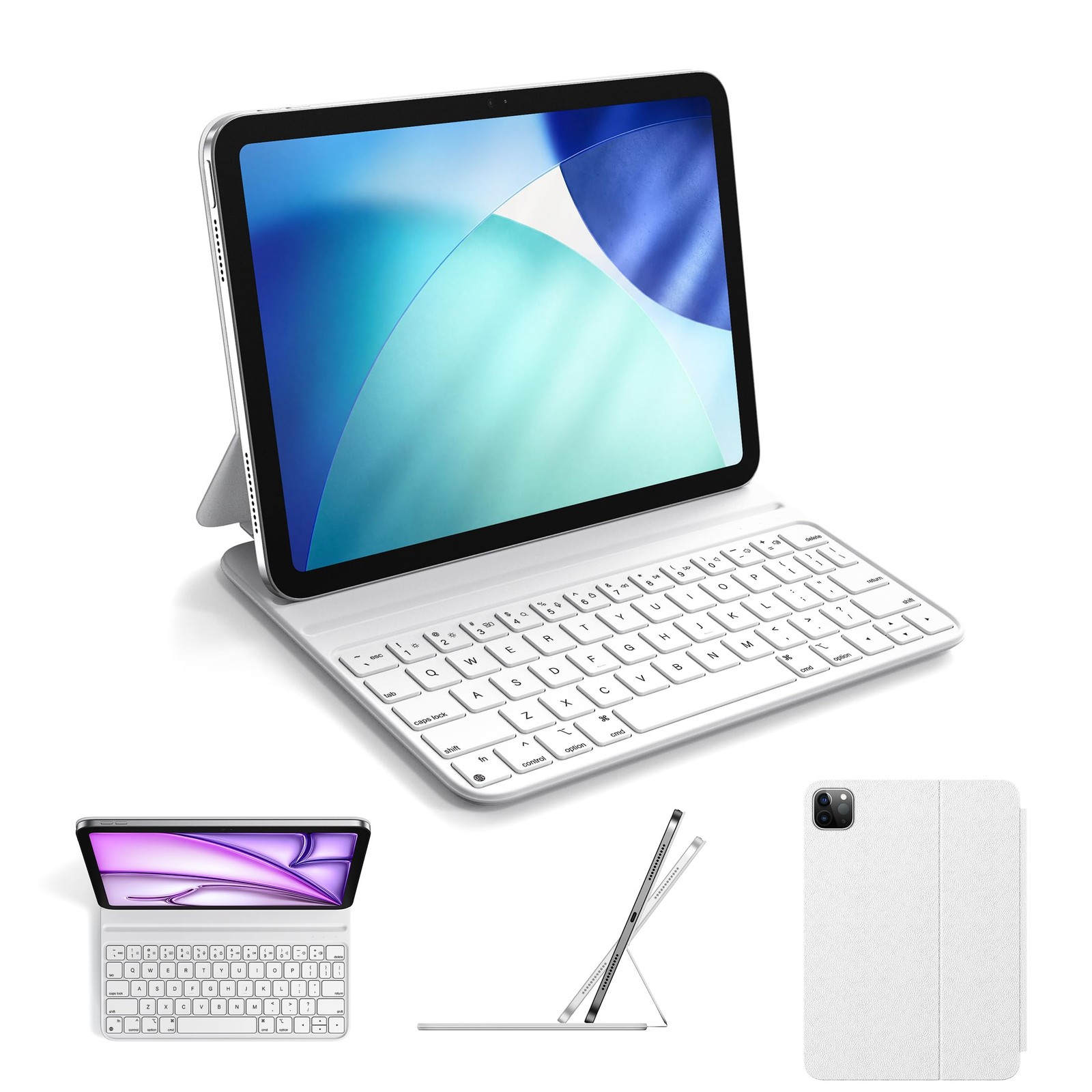 HOU Slim Bluetooth Keyboard Case for iPad Air 11 inch M4/M3/M2(2026/2025/2024...