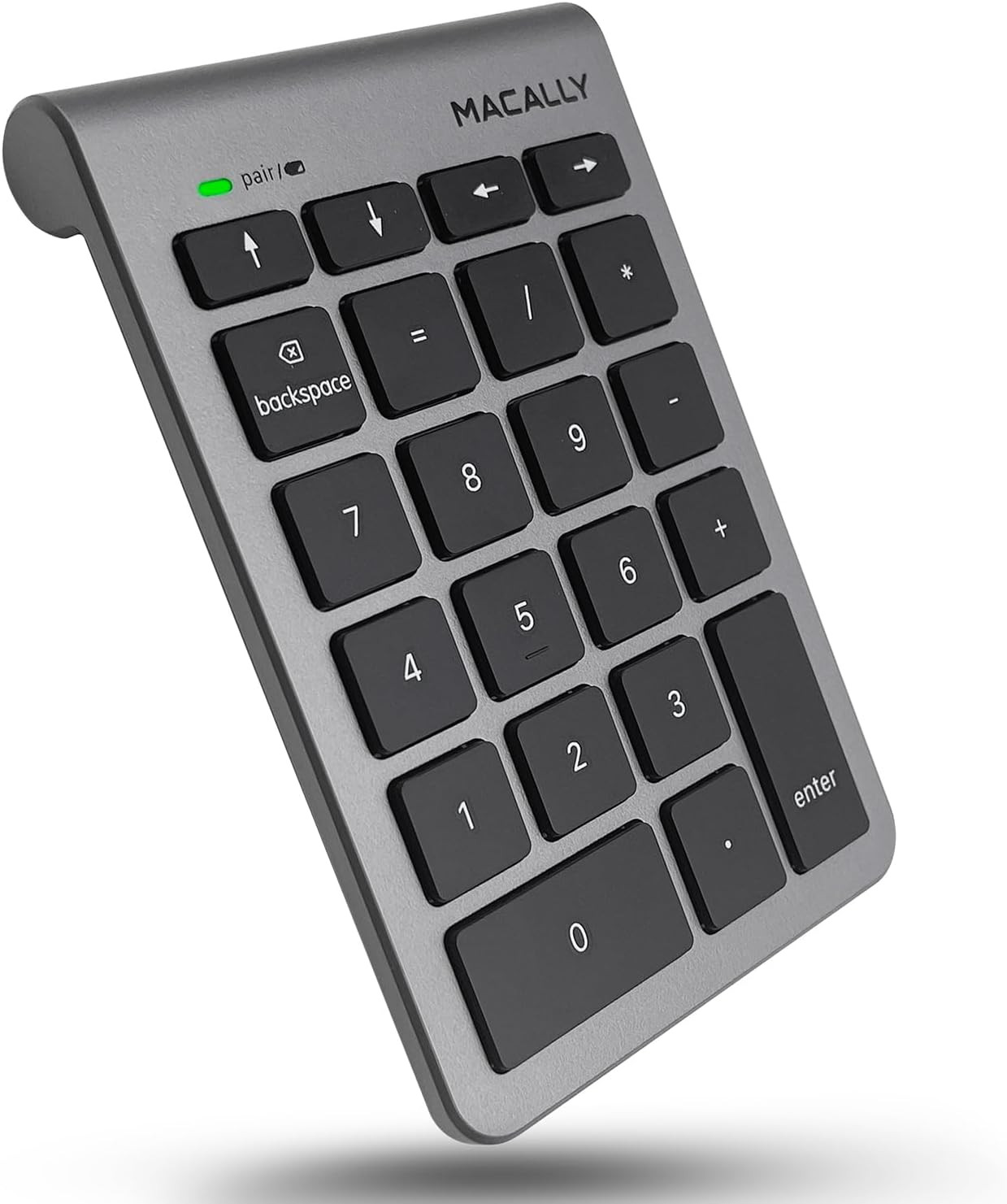 Macally Bluetooth Number Pad for Laptop - Wireless Numeric Keypad - 22 Key Numer
