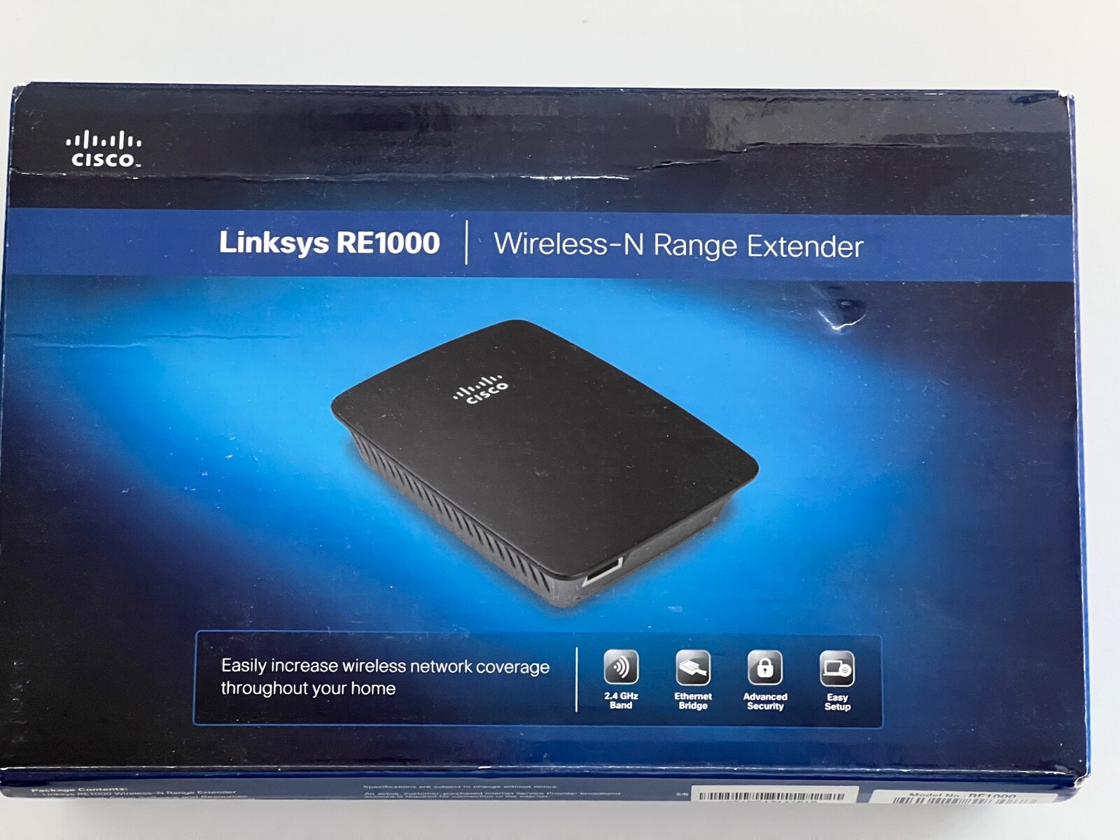 Cisco Linksys RE1000 2.4GHz Wireless-N WI-FI Range Extender