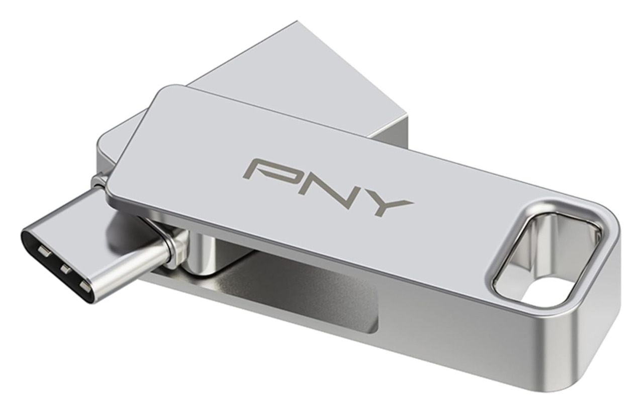 PNY 64GB DUO LINK USB 3.2 Type-C Dual Flash Drive (A150)
