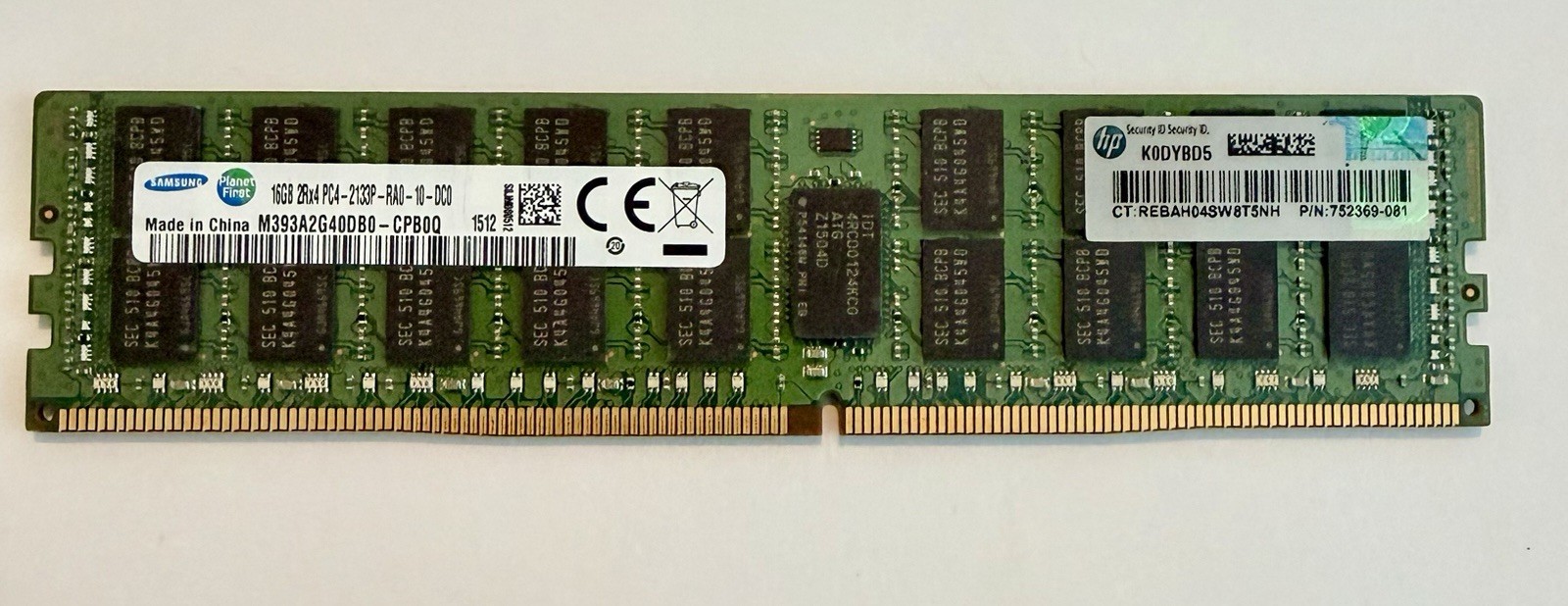 Samsung 16GB 2Rx4 PC4-2133P-RA0-10-DC0 M393A2G40DB0-CPB0Q