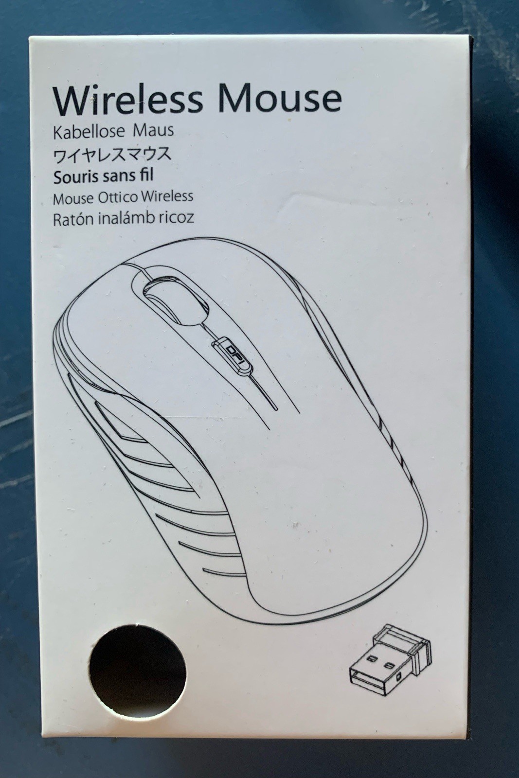 Leadsail LX-009 Wireless Optical Mouse Adjustable DPI USB 10m Blue