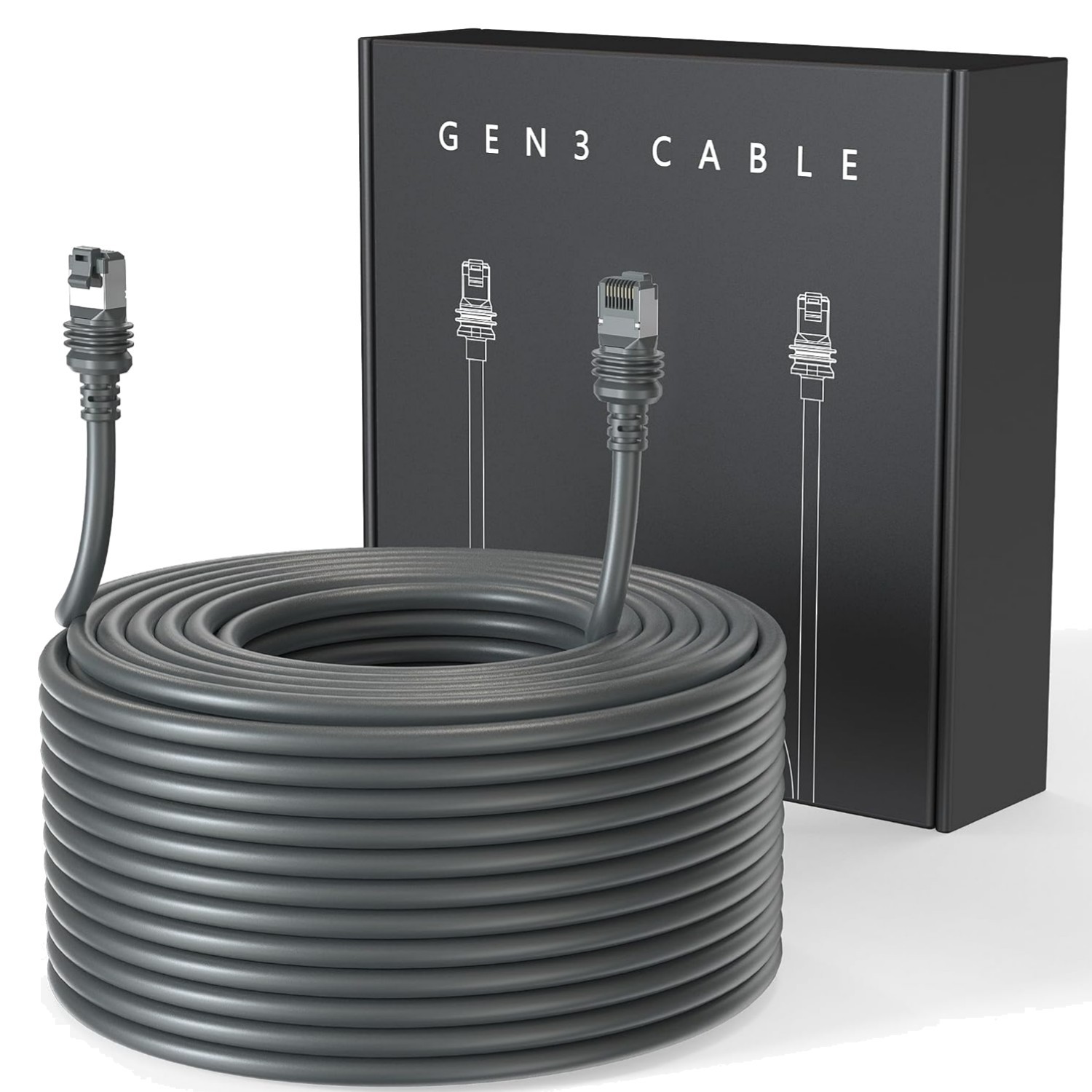 Durable 100FT Starlink Ethernet Cable - Waterproof for Reliable Outdoor Use