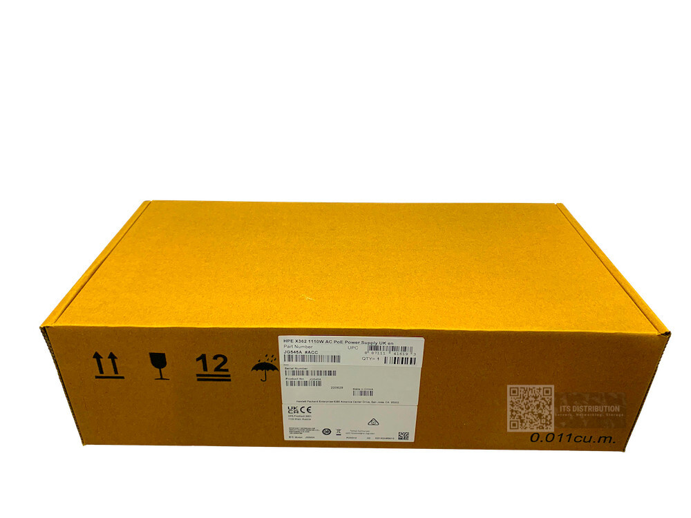 JG545A I New Sealed HPE X362 1110W 115-240VAC to 56VDC PoE Power Supply