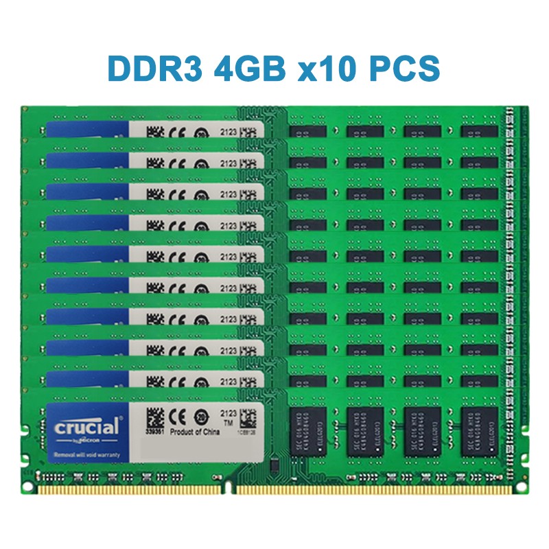 40GB KIT DDR3 1333 1600MHZ RAM 1.5V 240P DIMM Desktop Memory 10x4GB Dual Channel