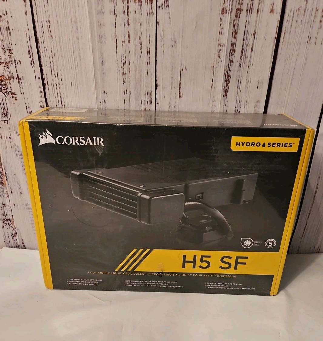 New Sealed Corsair H5SF Low Profile Liquid CPU Cooler(CW-9060023-WW)2015