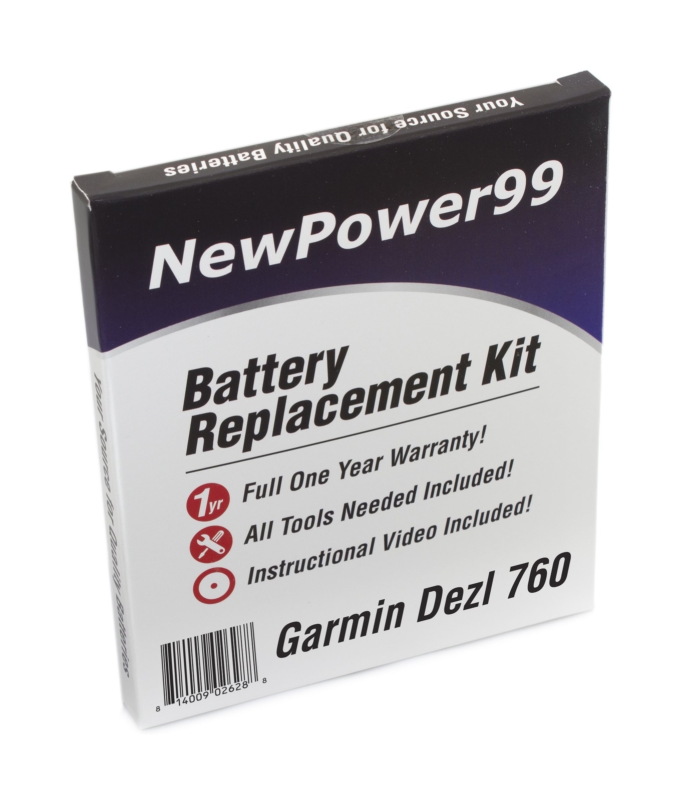 NP99sp Battery Kit for Garmin Dezl 760, 760LM, 760LMT with Video, Tools and B...