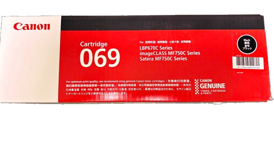 GENUINE - CANON 069 BLACK TONER CARTRIDGE - 5094C001 (AA) SEALED